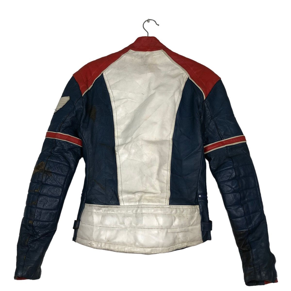 Vintage 🔥VINTAGE BIKER LEATHER JACKET RACING MADE IN ENGLAND ECHTES Size US M / EU 48-50 / 2 - 8 Thumbnail