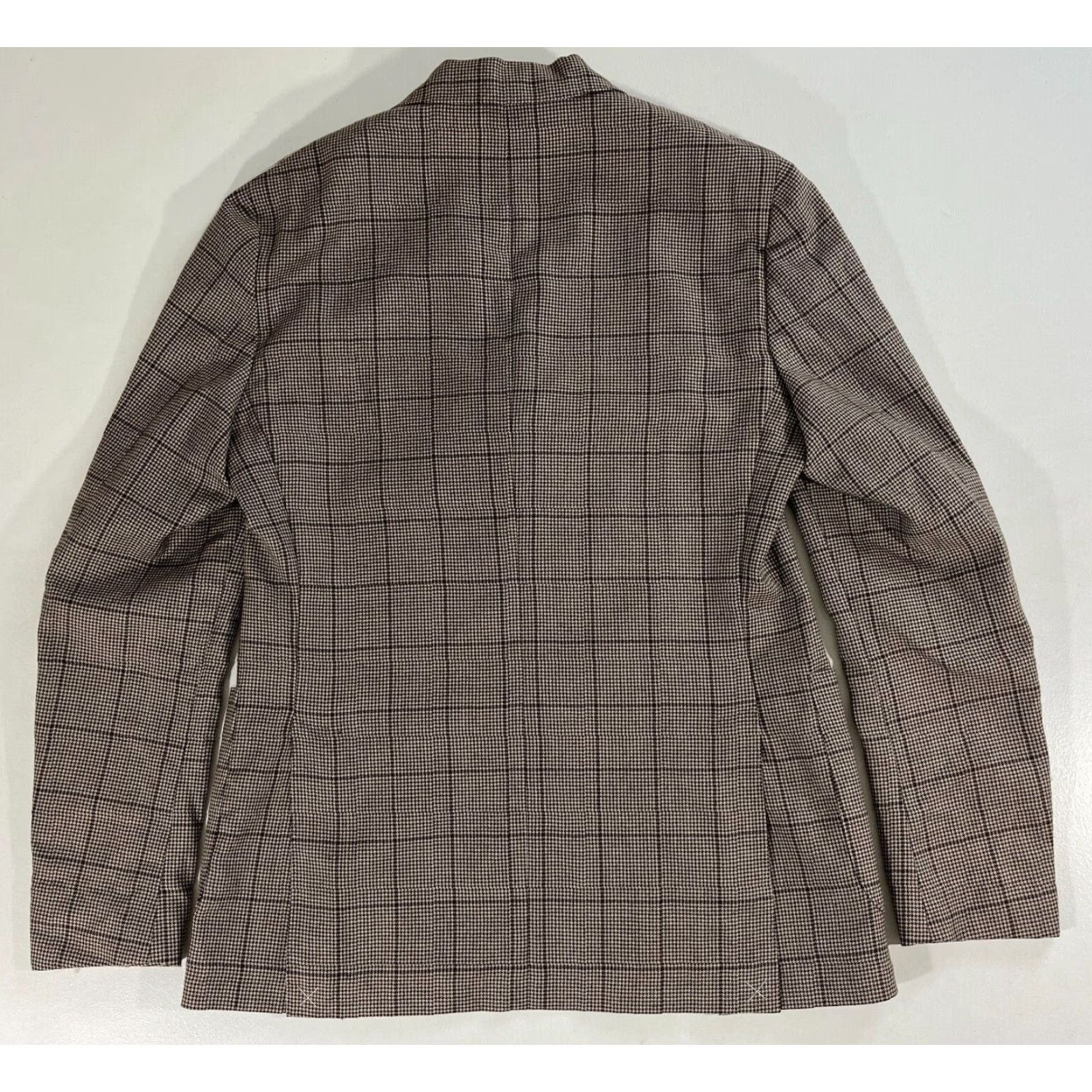 Massimo Dutti Massimo Dutti Wool Sport Coat Jacket Men US 38 Houndstooth Made in Italy Brown NWT Vintage Designer Classic Italian 90s Sport Coat Mens Size US XXS / EU 40 - 7 Thumbnail