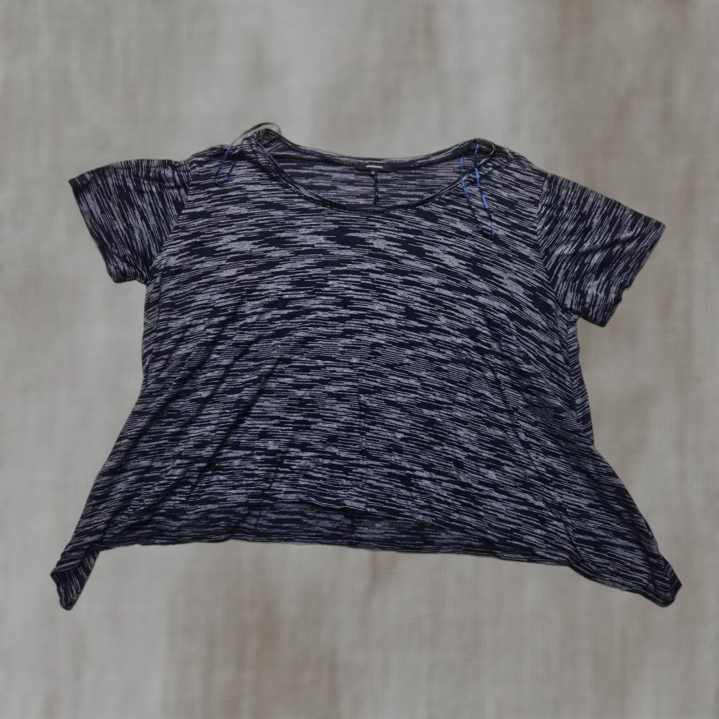 Vintage Ambiance Shirt Short Sleeve Blouse Adult 3XL Blue Solid Women Regular Loose Casual Shirt 3XL Women Size XXL / US 16-18 / IT 52-54 - 1 Thumbnail