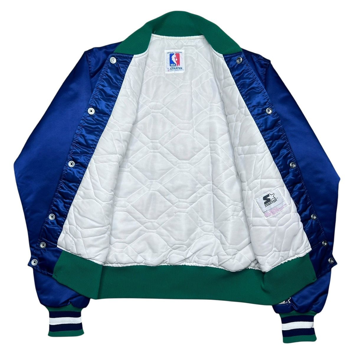 Starter Vintage 1980s NBA Denver Nuggets Starter Satin Bomber Jacket Size US M / EU 48-50 / 2 - 2 Thumbnail