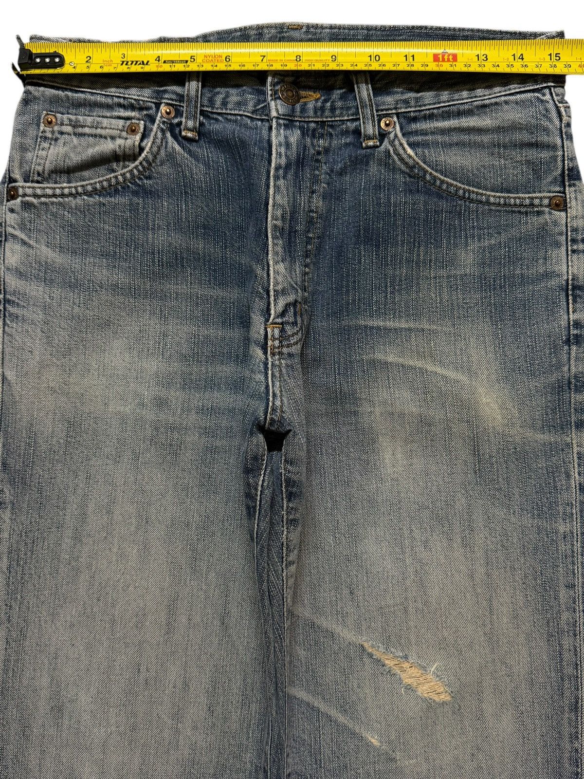 Edwin Vintage 90s Japan Edwin 503 Blue Faded Wash Straight Leg Size US 30 / EU 46 - 9 Thumbnail
