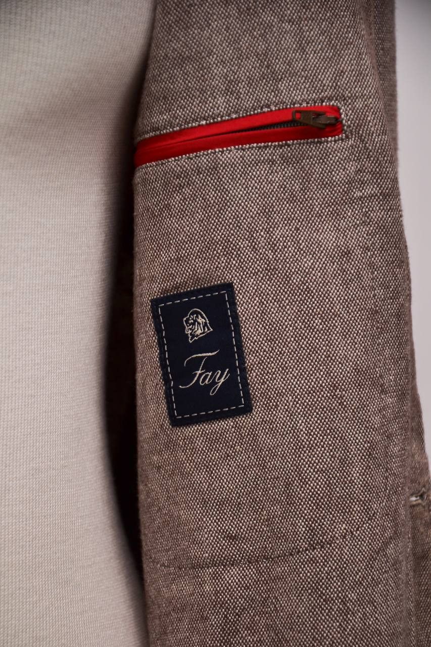 Fay FAY Linen Cotton blazer jacket Size 54R - 7 Thumbnail