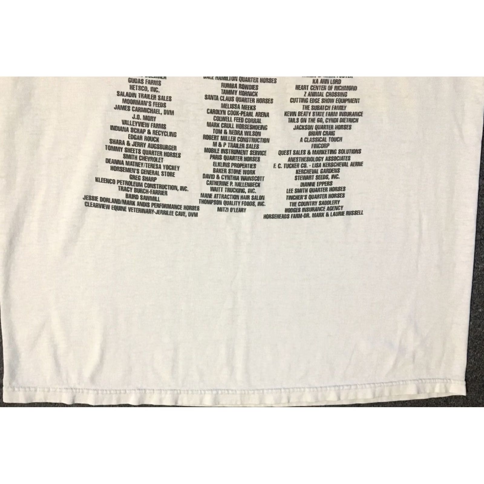 Vintage VINTAGE IQHYA Quarter Horse Racing World Team Tommy Flag faded shirt M White Cowboy Grunge Rap Mens Shirt Size US M / EU 48-50 / 2 - 7 Thumbnail