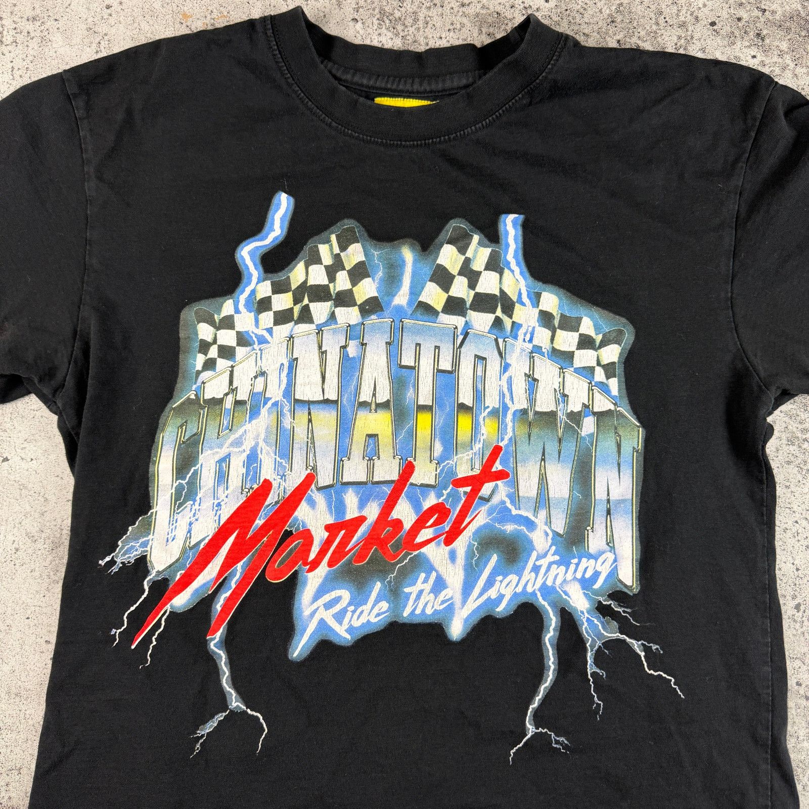 Vintage Chinatown Market Racing Shirt Size Small Ride The Lighting Size US S / EU 44-46 / 1 - 1 Thumbnail
