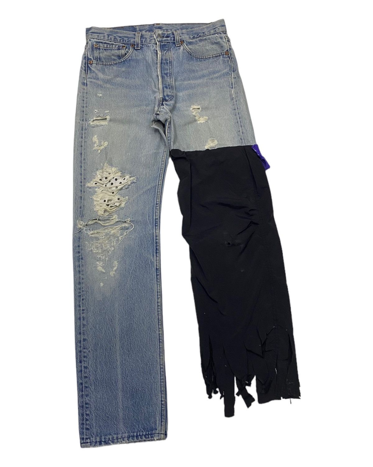 Levi's 🔥LEVIS VINTAGE 501 CUSTOM DISTRESSED DENIM JEANS Size US 32 / EU 48 - 5 Thumbnail