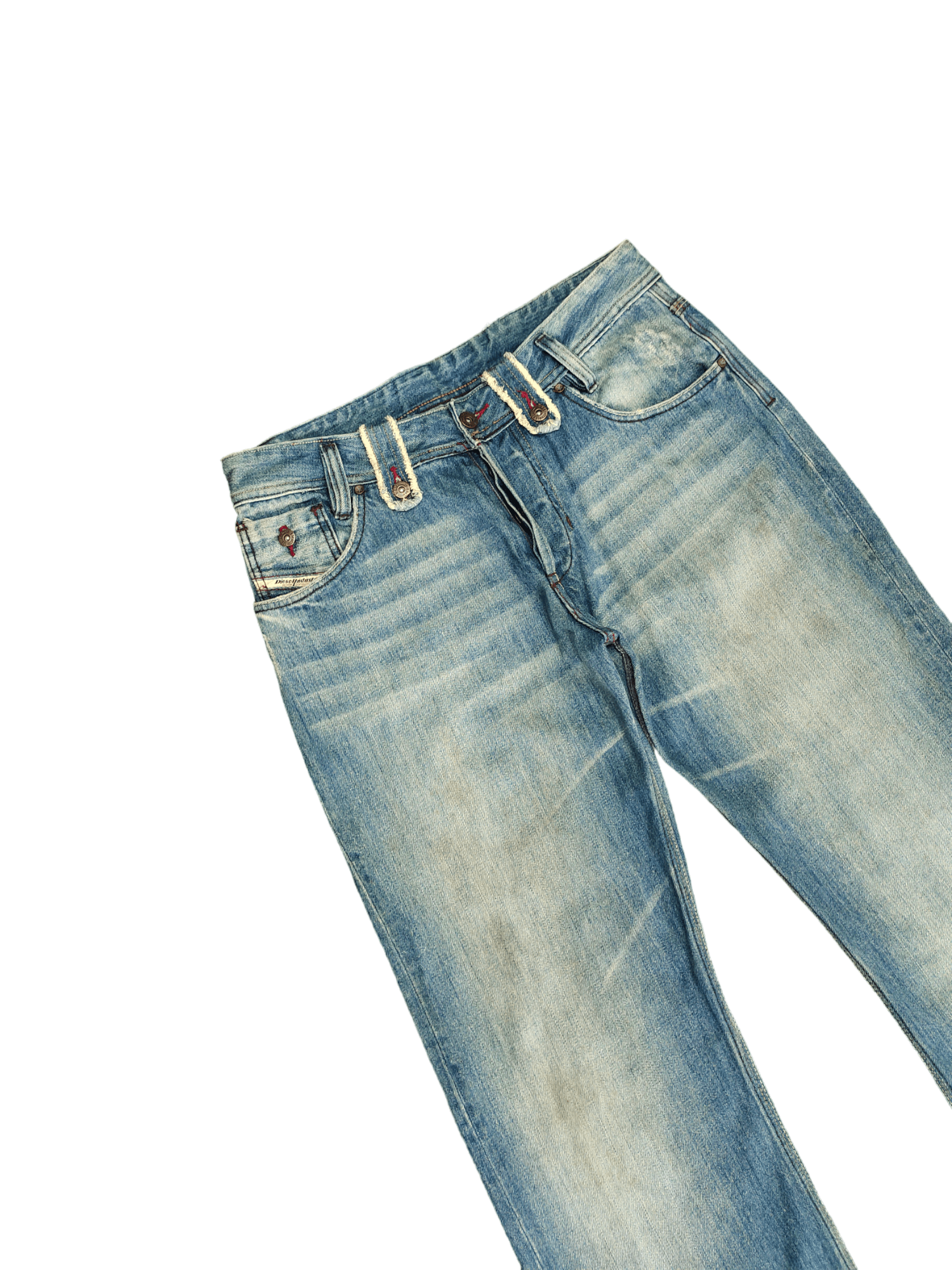 Diesel Wide Leg Jeans Diesel Denim Streetwear Y2k Size US 31 - 5 Thumbnail
