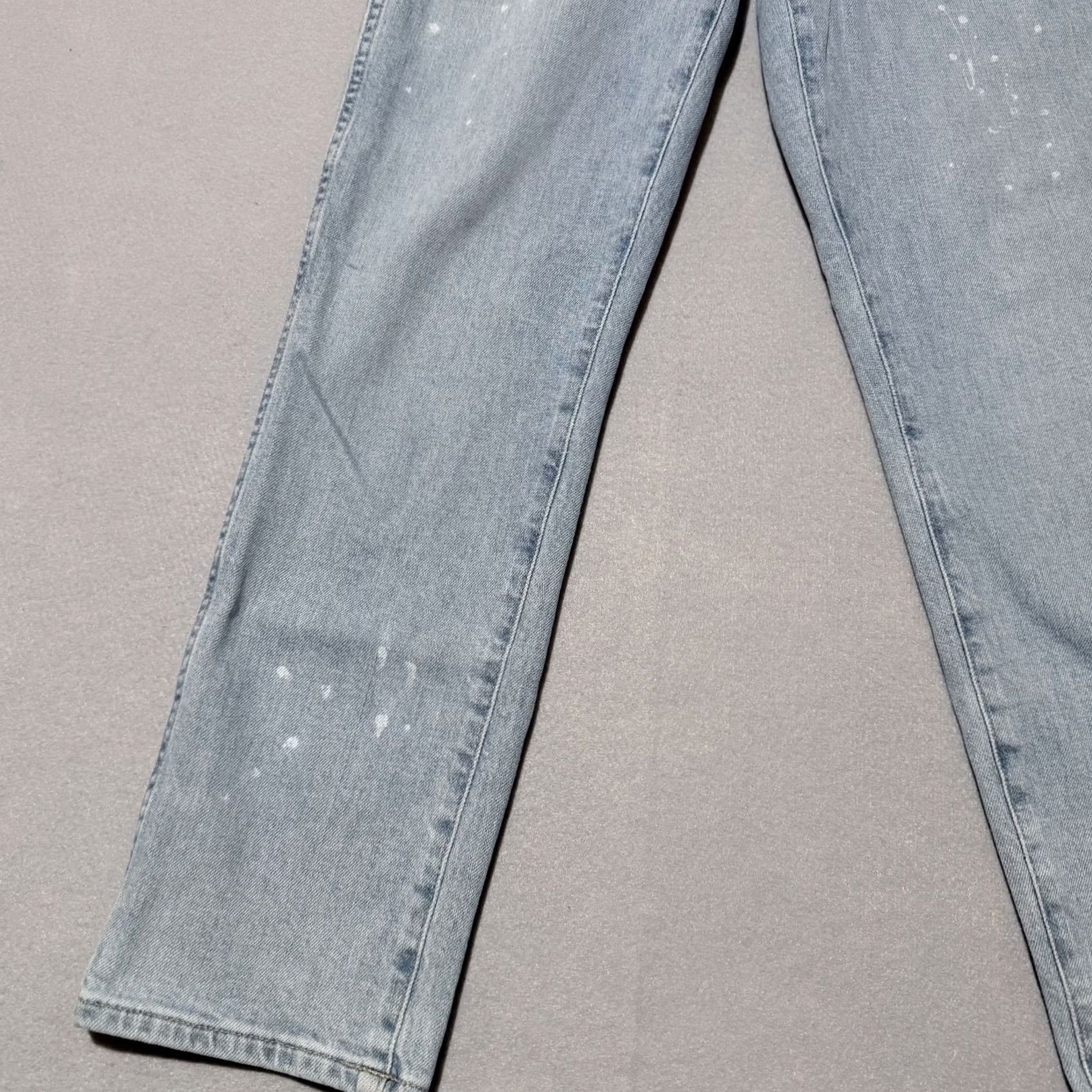J.Crew J.Crew Jeans Women's Blue Paint Splatter Straight-Leg - 29 Size 29" - 3 Thumbnail