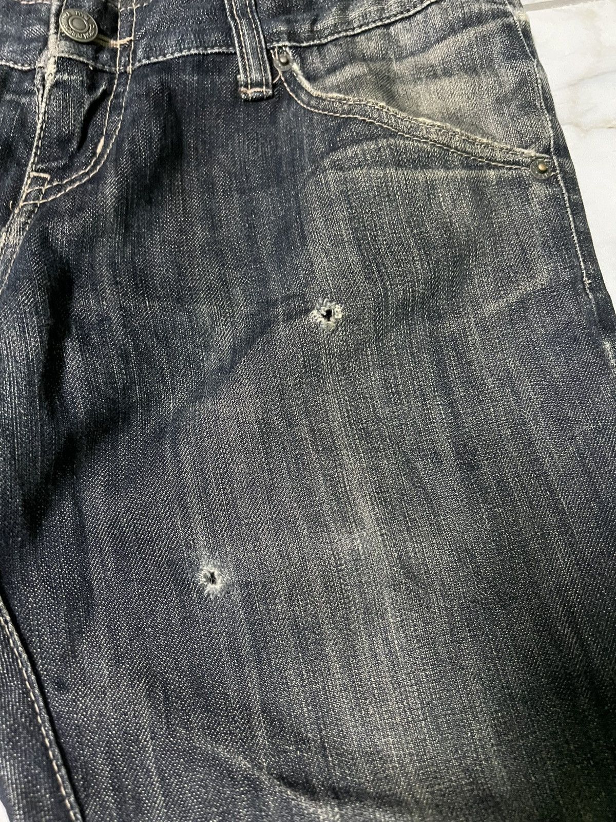 Japanese Brand × PPFM 💥DOUBLE WAIST💥PPFM MULTIPOCKET DISTRESS PUNK JEAN Size US 31 - 9 Thumbnail