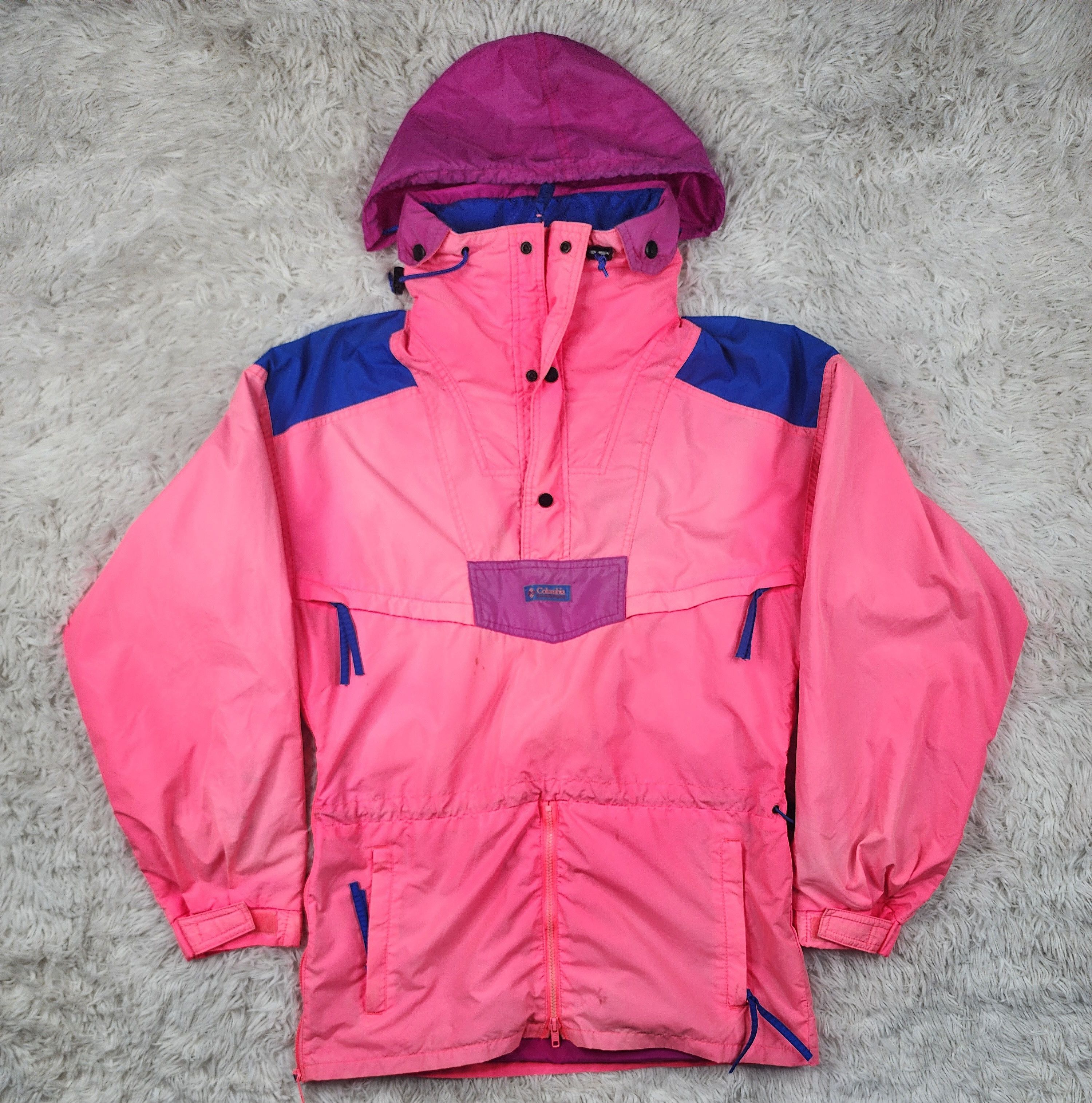 Columbia Vintage Columbia sportwear neon pink anorak jacket Size US S / EU 44-46 / 1 - 1 Thumbnail