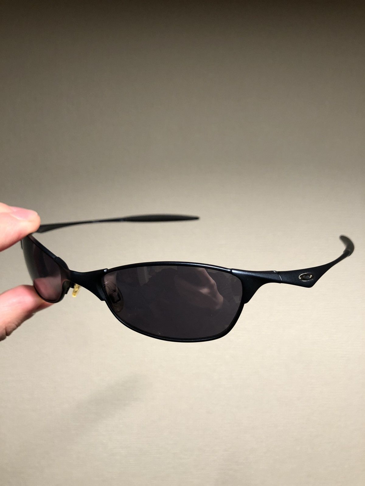 image of Oakley Vintage Sunglasses Wiretap in Cobalt Navy, Men's