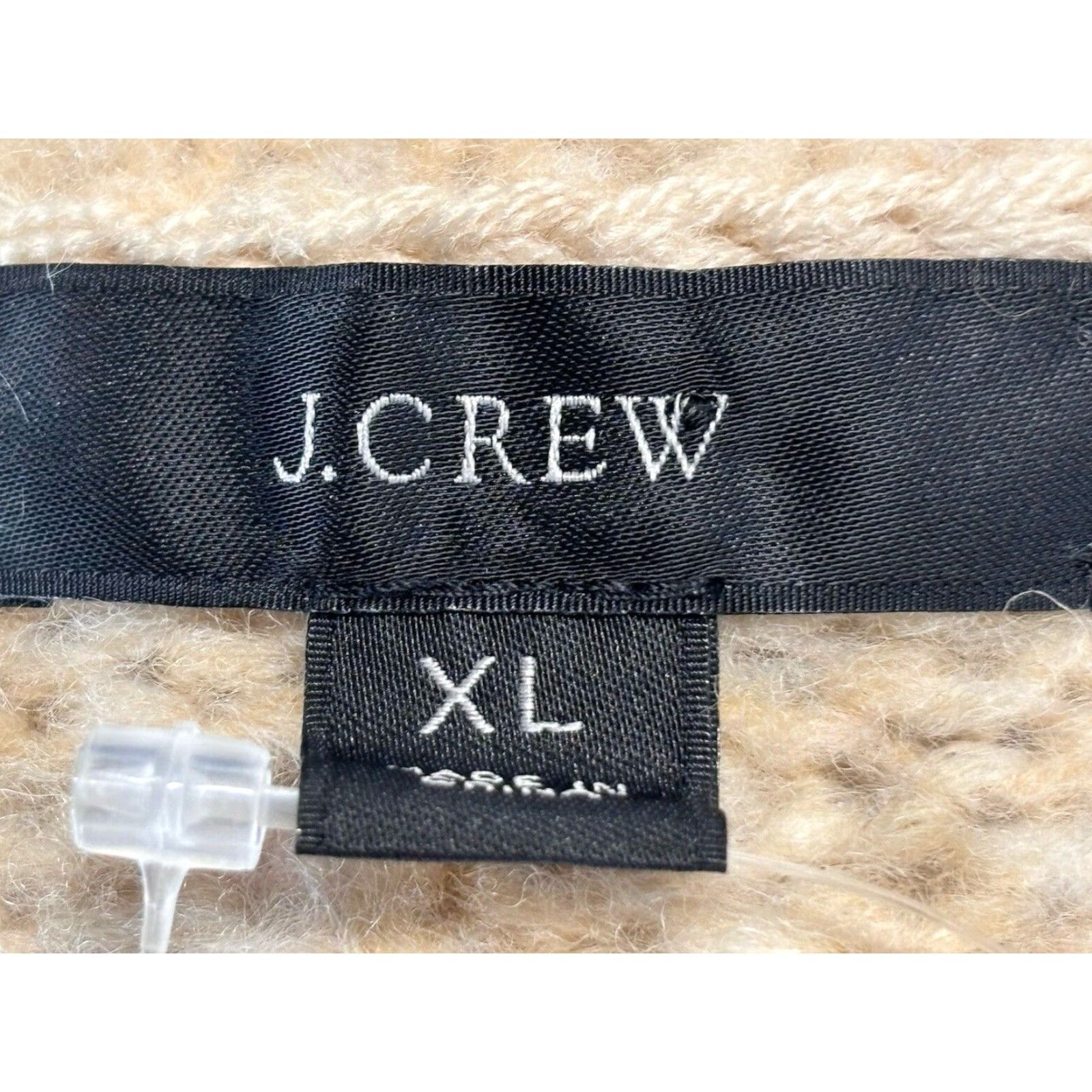 J.Crew VINTAGE J.CREW Women's Sweater XL Knit Crew Neck Wool Blend Long Sleeve Pullover Cream Size XL / US 12-14 / IT 48-50 - 7 Thumbnail