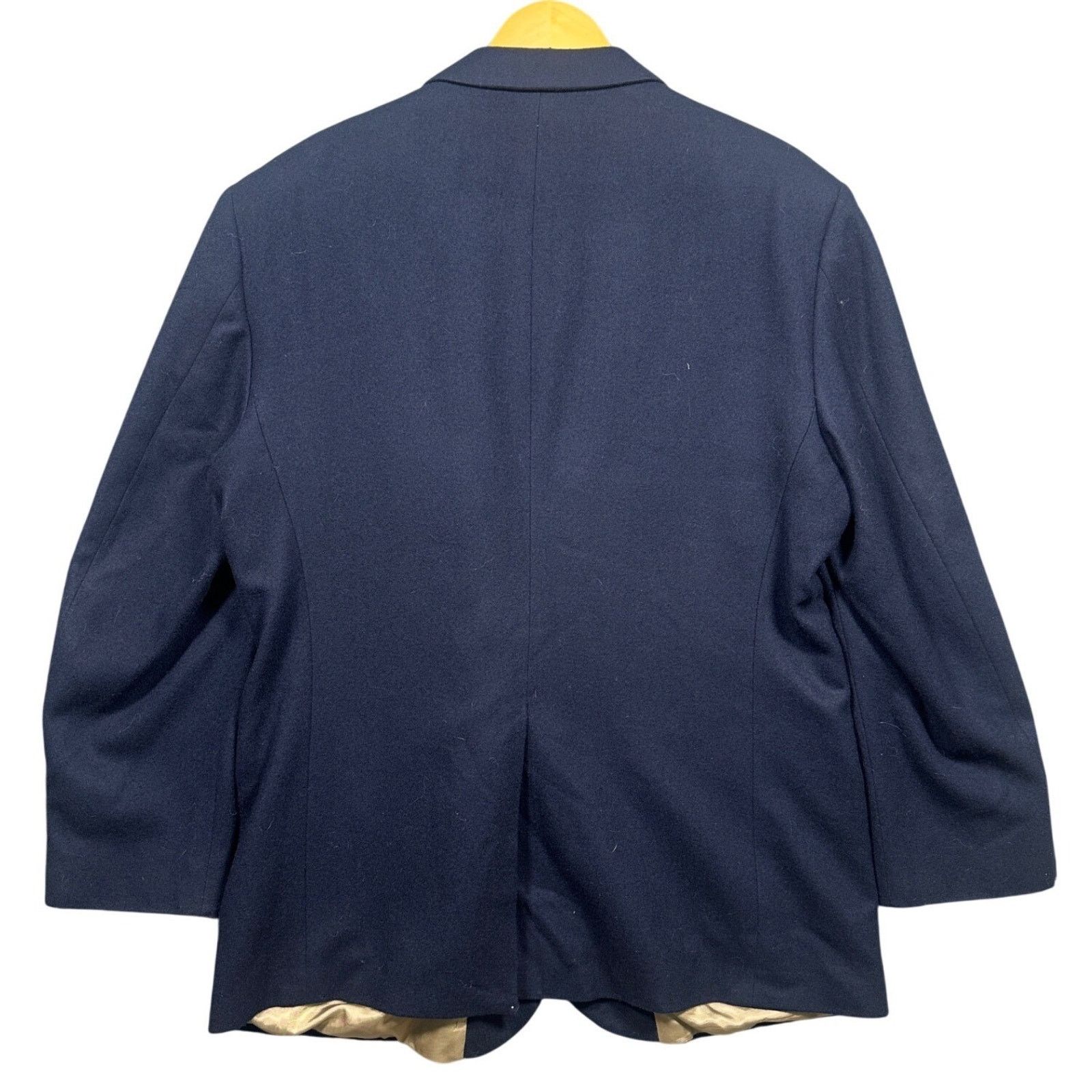 Stanley Blacker Stanley Blacker Mens Navy Blue Blazer Sport Coat Gold 46R Size 46R - 2 Thumbnail