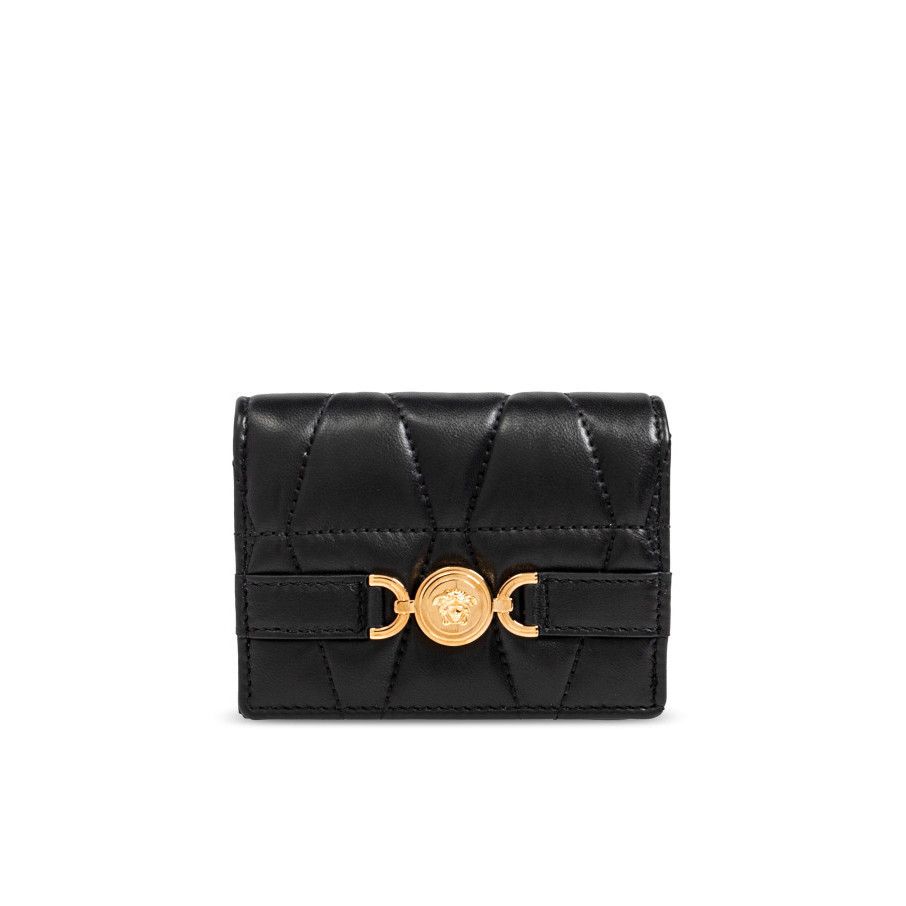 Versace VERSACE Black Quilted Wallet New & Authentic Size ONE SIZE - 1 Thumbnail