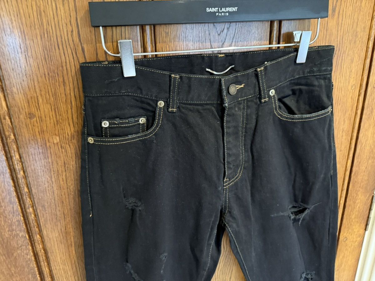 Saint Laurent Paris SS16 Saint Laurent surf sound crash trash black ripped jeans Size US 30 / EU 46 - 11 Thumbnail