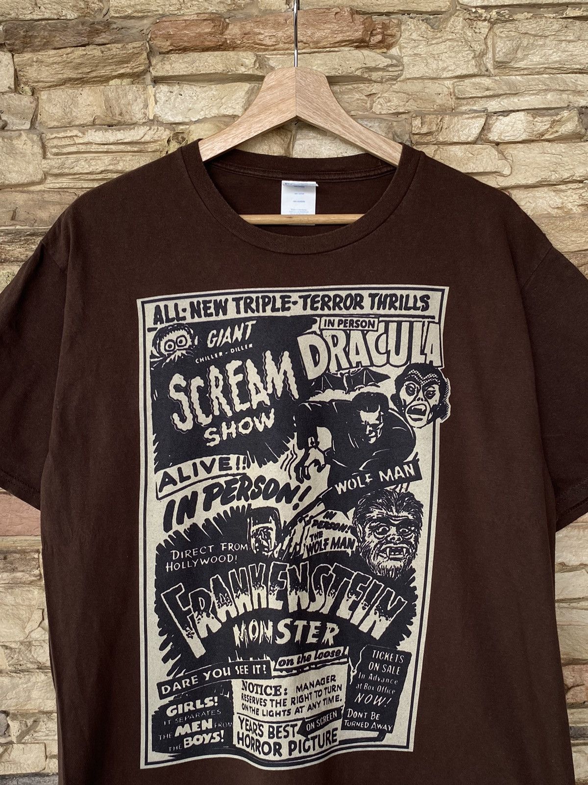 Expert Horror Y2K Scream Dracula Frankenstein Comics Expert Horror Tees Size US L / EU 52-54 / 3 - 4 Thumbnail