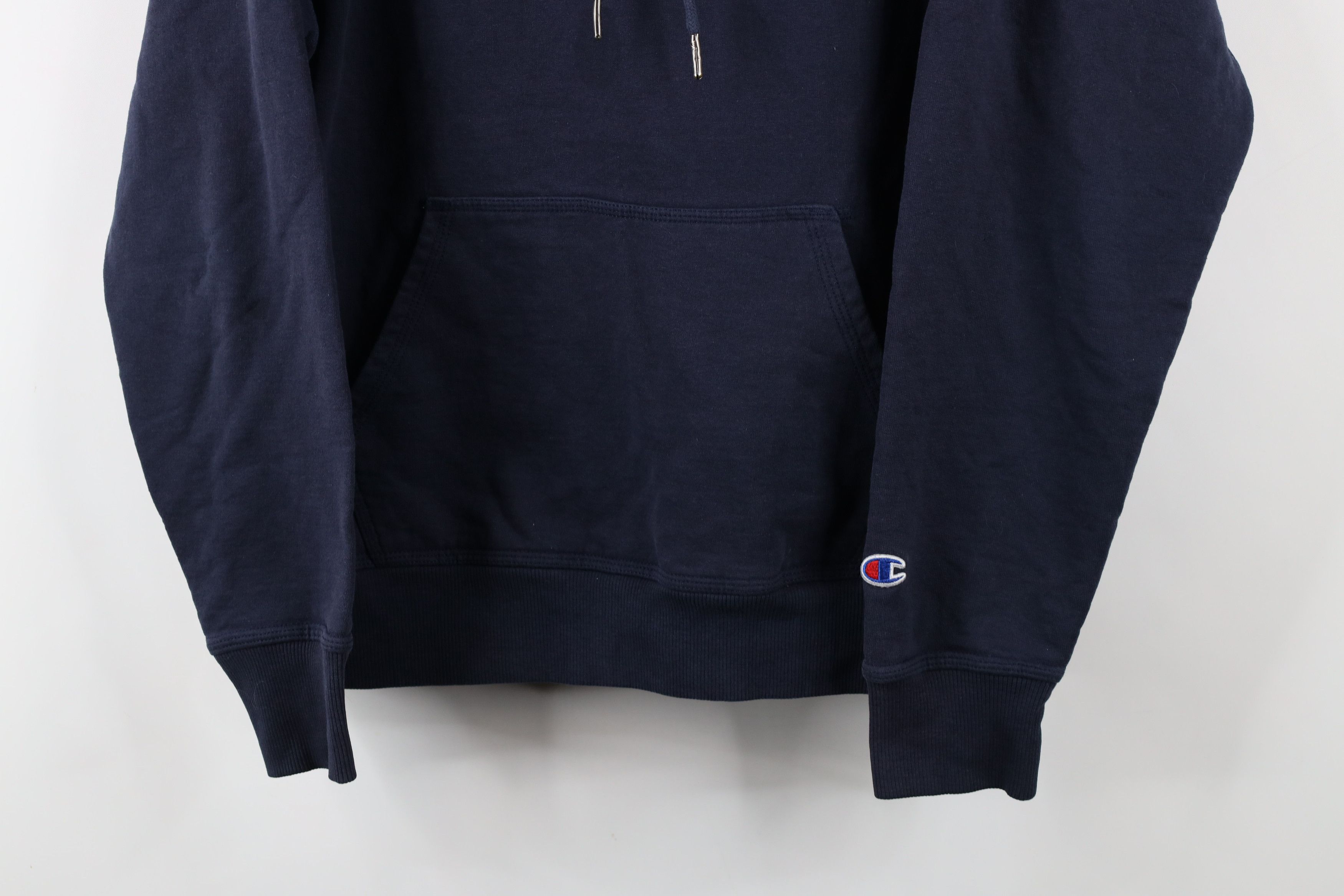 Champion × Vintage Vintage Champion Classic Logo Hoodie Sweatshirt Navy Blue Size US M / EU 48-50 / 2 - 3 Thumbnail