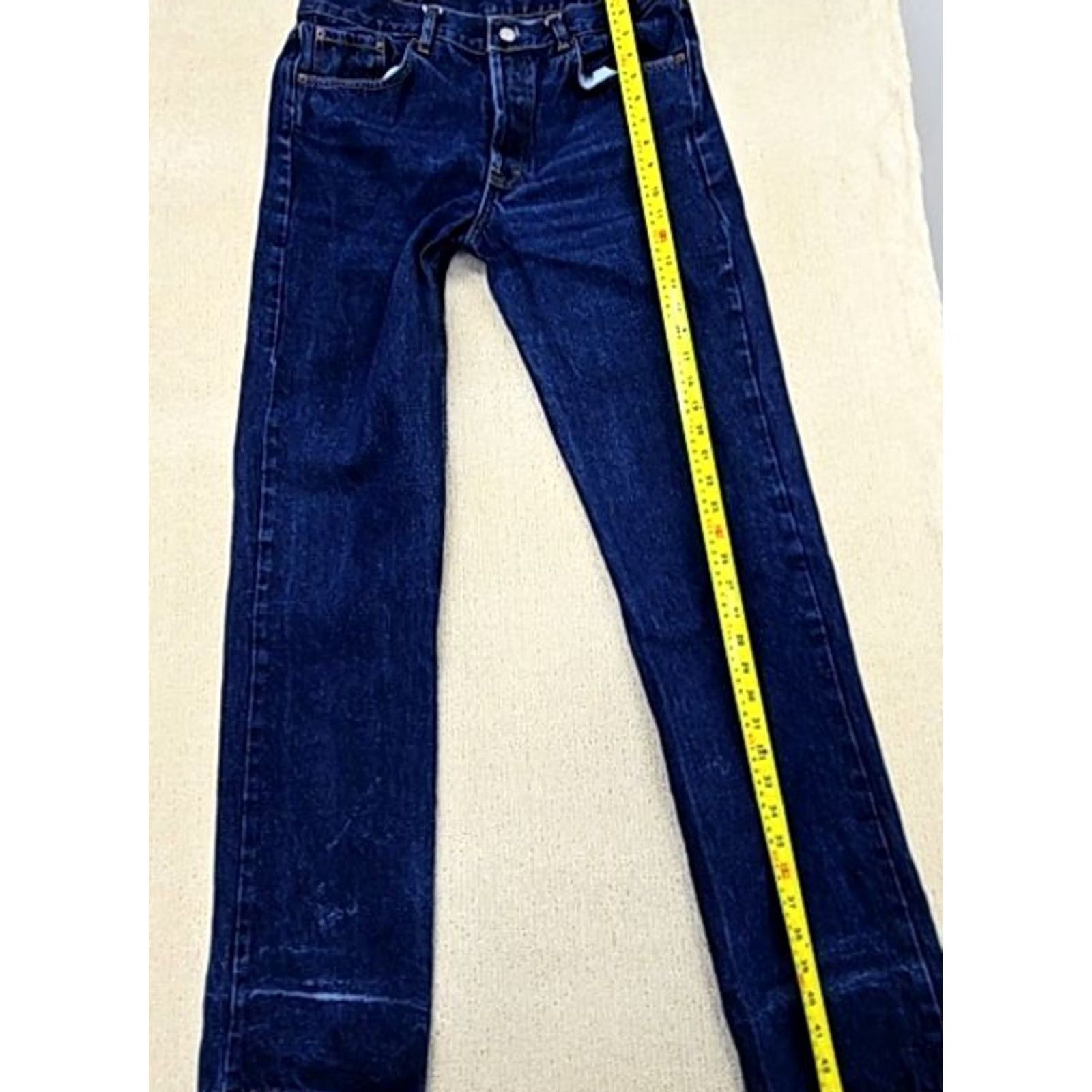 Levi's Levi's 501 Indigo Straight Denim Jeans Jeans 501 WW NWOT Men 34x34 Indigo Regular 5-Pocket Button Rise Mid Denim USA 100% Cotton Levi's 501 Size US 39 - 7 Thumbnail