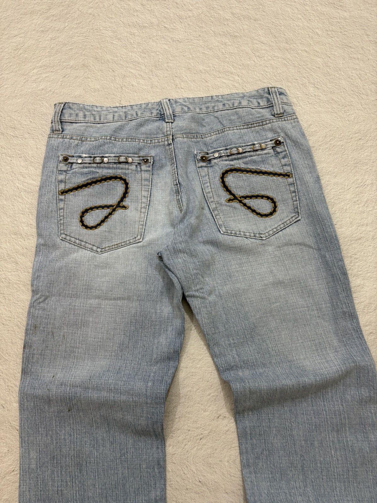 Hysteric Glamour 2000s Studet punk japan bootcut Denim y2k style Size US 33 - 2 Thumbnail
