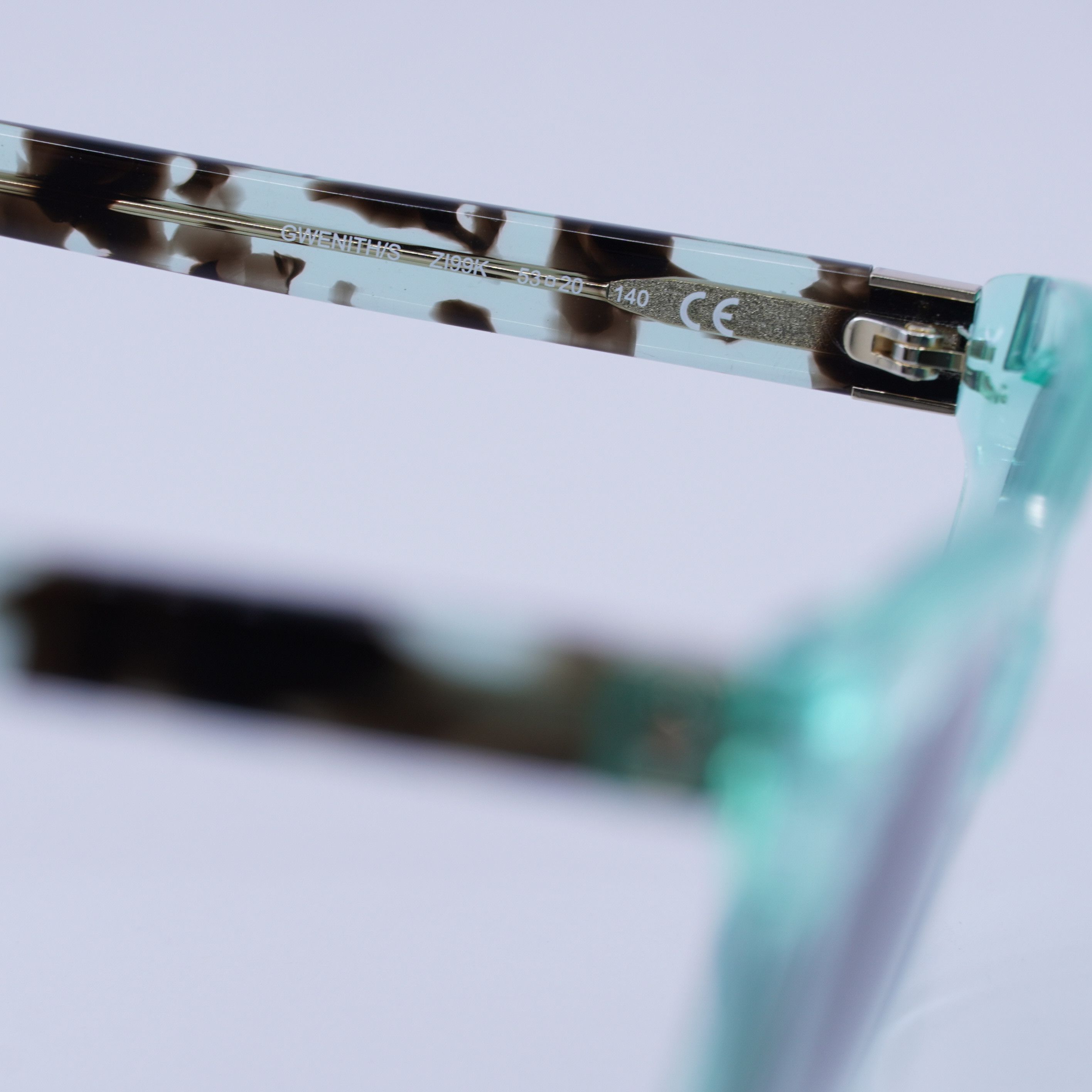 Kate Spade Kate Spade GWENITH/S 0ZI9 9K Sunglasses Teal Square Frame Size ONE SIZE - 9 Thumbnail