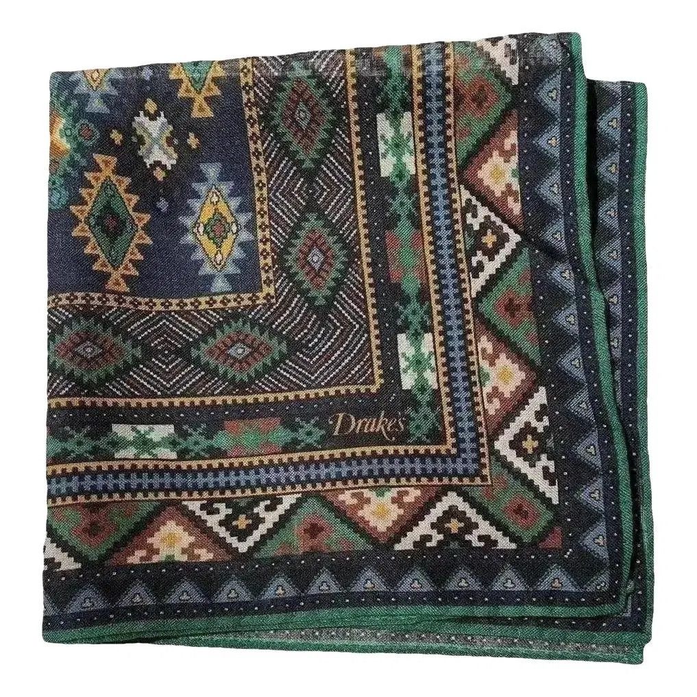 Vintage Wool scarf, Drake's Size ONE SIZE - 3 Thumbnail