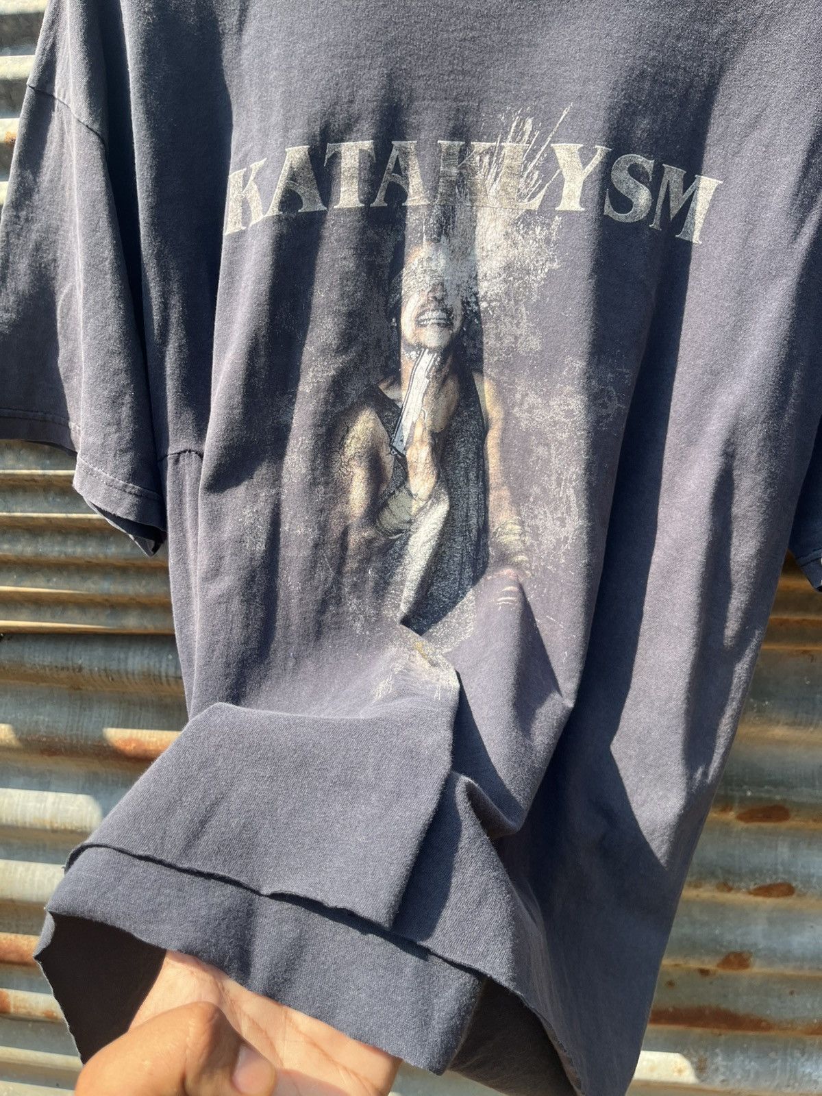 Vintage Thrashed kataklysm tour tee Distressed Size US XL / EU 56 / 4 - 2 Thumbnail