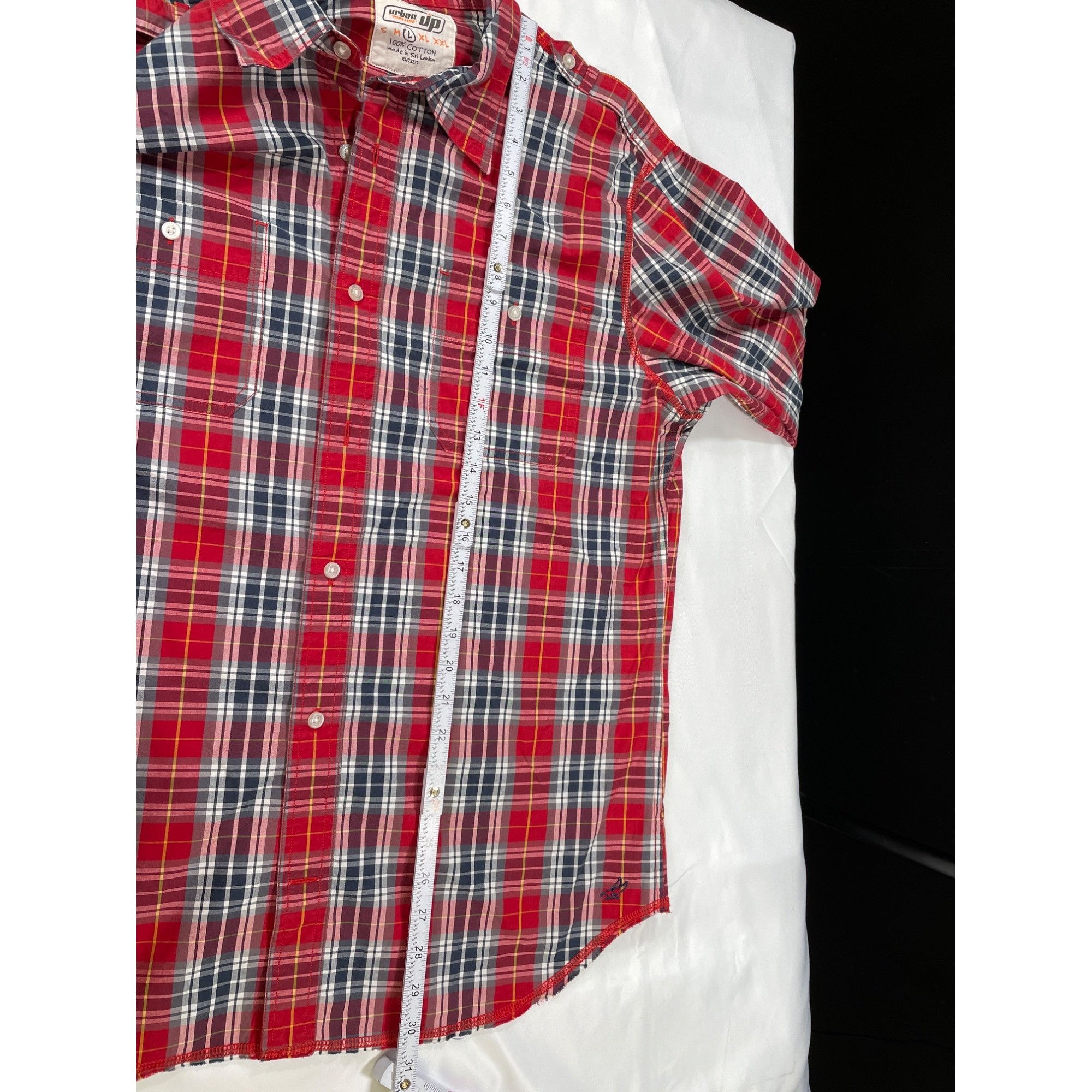 Urban Pipeline Urban pipeline SKU 7636 Red Plaid Long Sleeve Button Up Shir Size US L / EU 52-54 / 3 - 5 Thumbnail