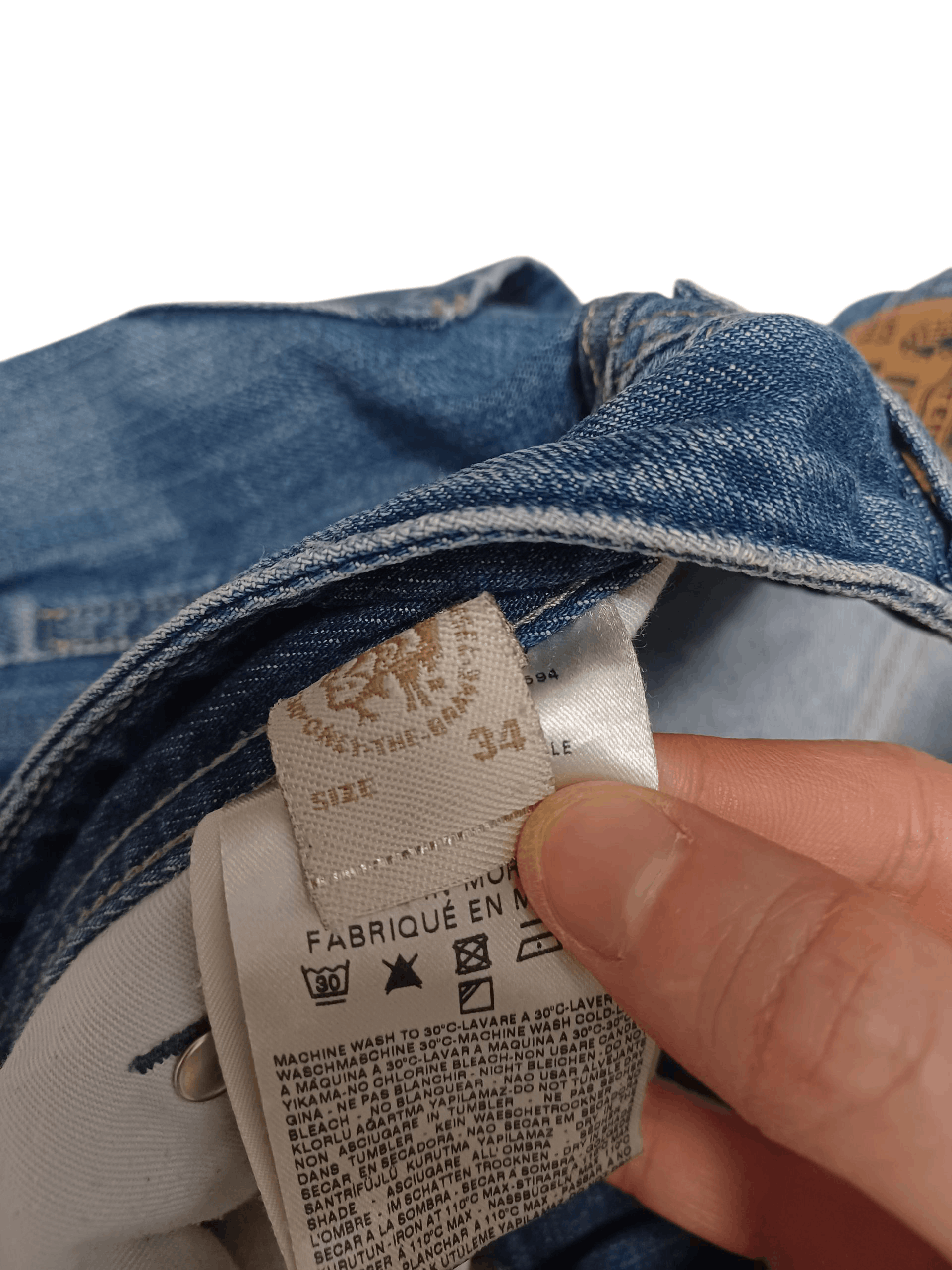 Diesel DIESEL LARKEE VINTAGE AVANT GARDE JEANS DENIM Size US 34 / EU 50 - 4 Thumbnail