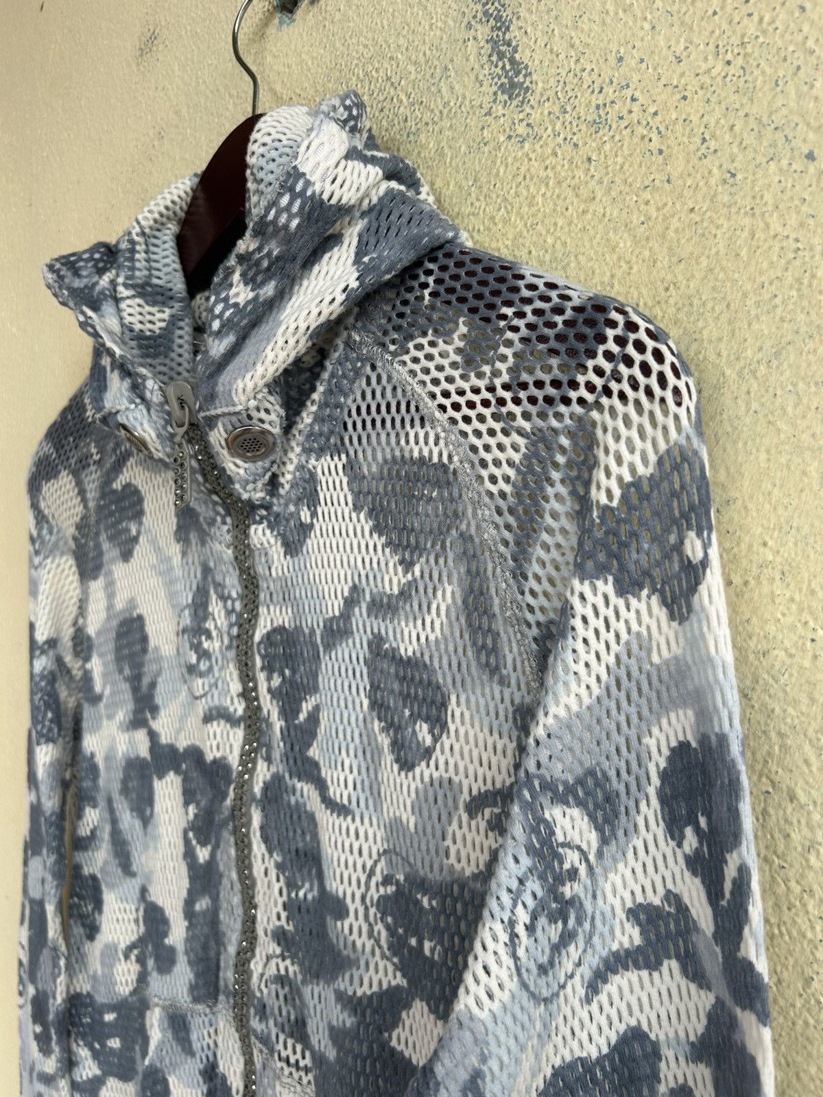 FranCisT MOR.K.S Zip Up Camo Mesh Hoodie Size XXS / US 00 / IT 34 - 3 Thumbnail
