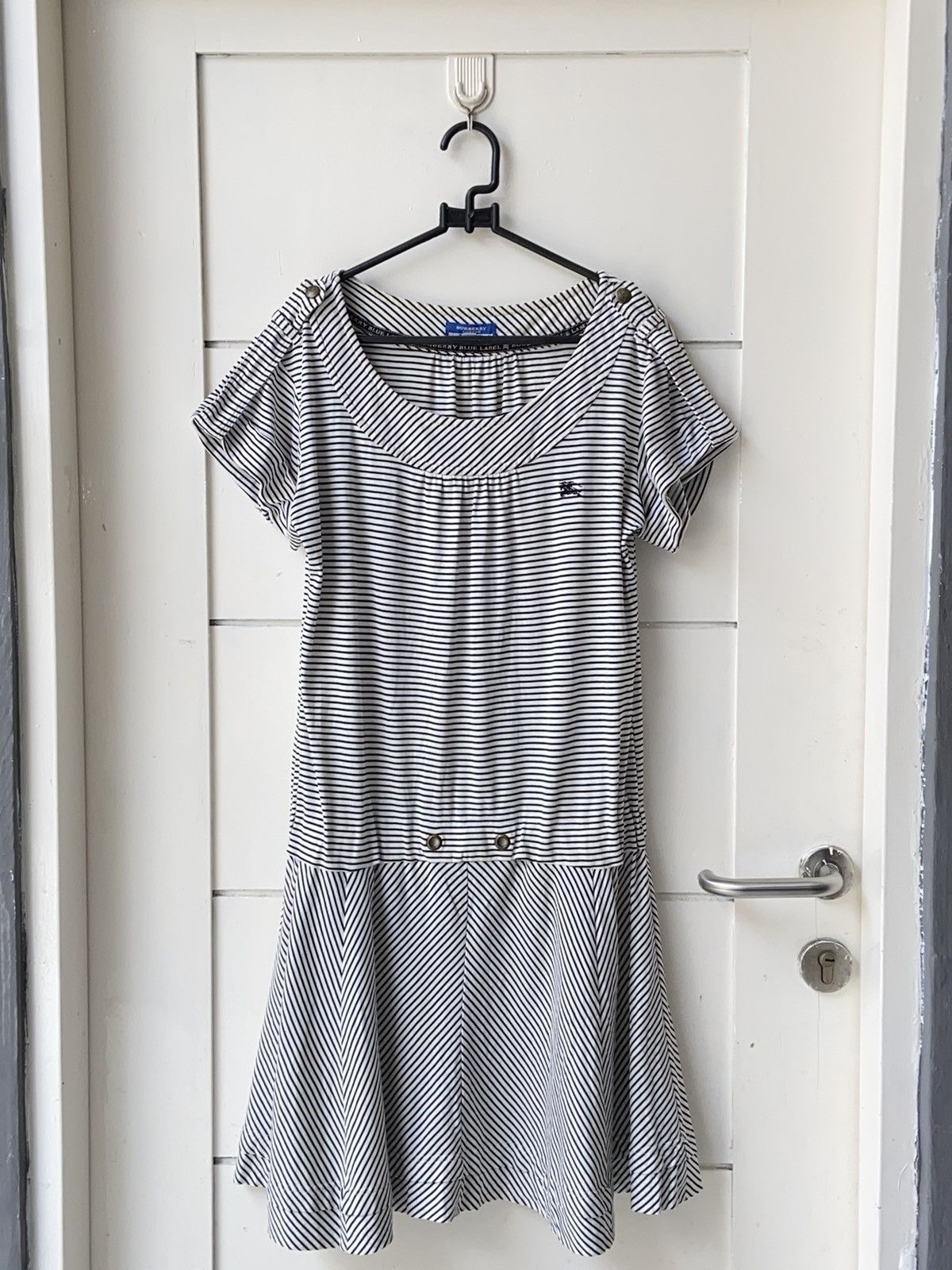 Burberry BURBERRY Striped Midi Dress Size XS / US 0-2 / IT 36-38 - 14 Thumbnail