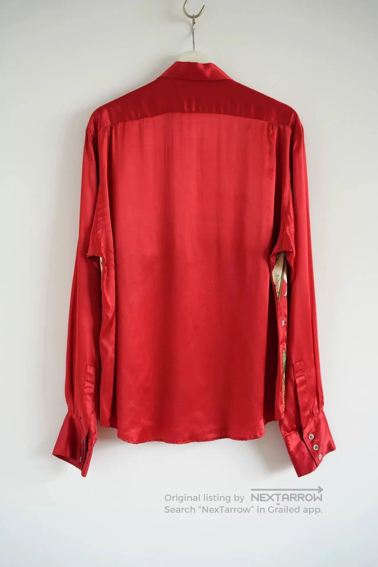 Yohji Yamamoto Yohji Yamamoto Red Silk Button. Size US M / EU 48-50 / 2 - 2 Thumbnail