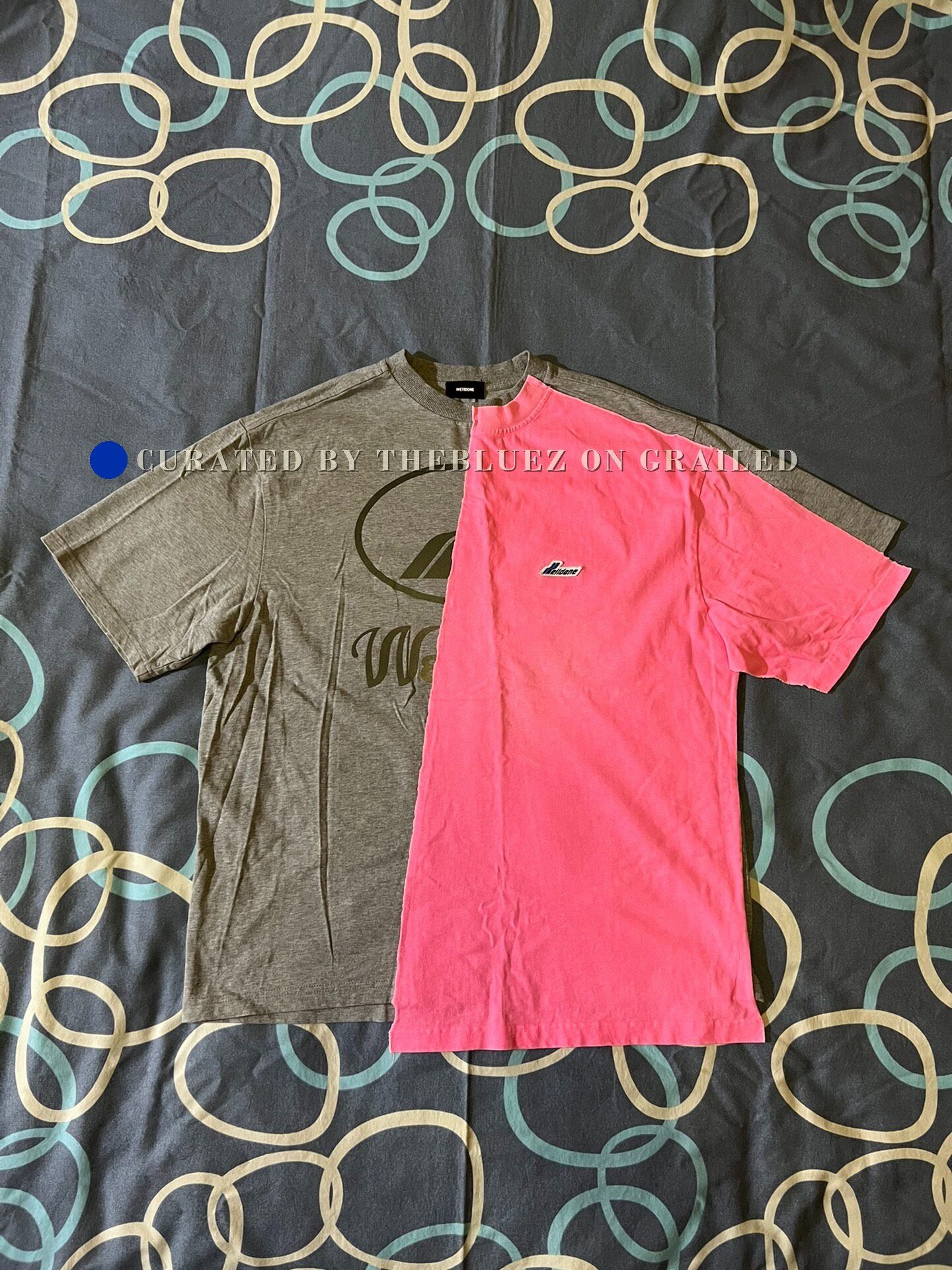 WE11DONE Welldone Two-Tone Layered Slogan Tee Size S / US 4 / IT 40 - 1 Thumbnail
