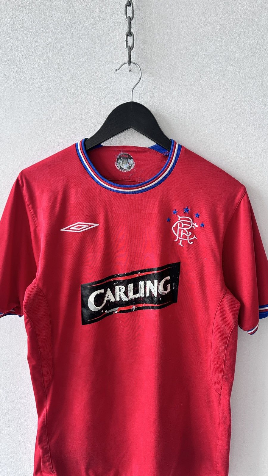 Umbro Glasgow Rangers 09-10 Away Football Shirt Umbro Carling Red Size US M / EU 48-50 / 2 - 2 Thumbnail