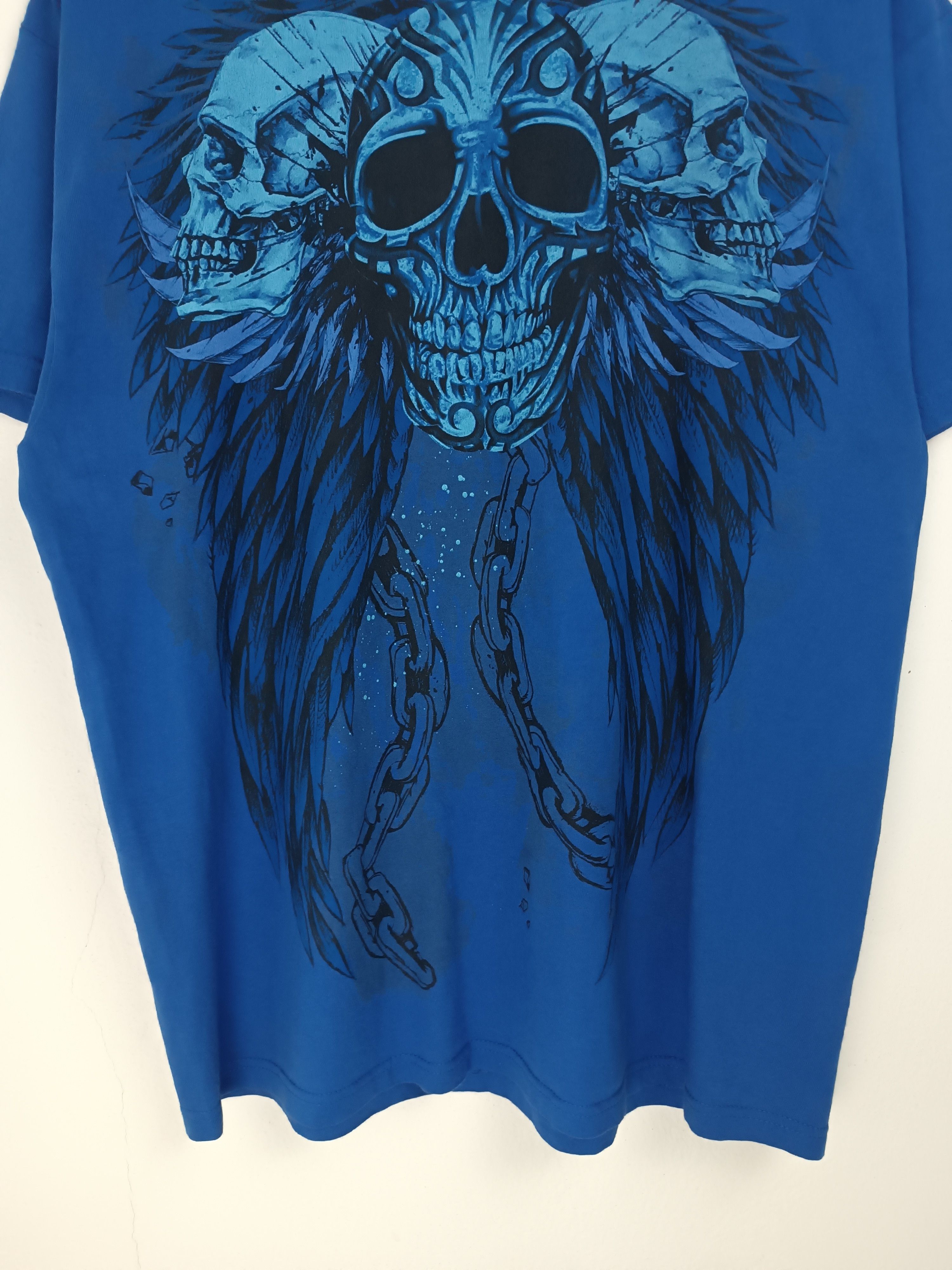 Vintage VINTAGE Y2K SKULL TRIBAL AFFLICTION TAPOUT ISFIXWASNINE LGB Size US L / EU 52-54 / 3 - 8 Thumbnail