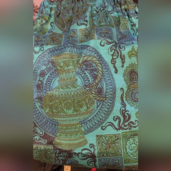 Other Arpa Silk Chiang Rai Thai Silk Turquoise Harem Pants - L Size 30" / US 8 / IT 44 - 4 Thumbnail
