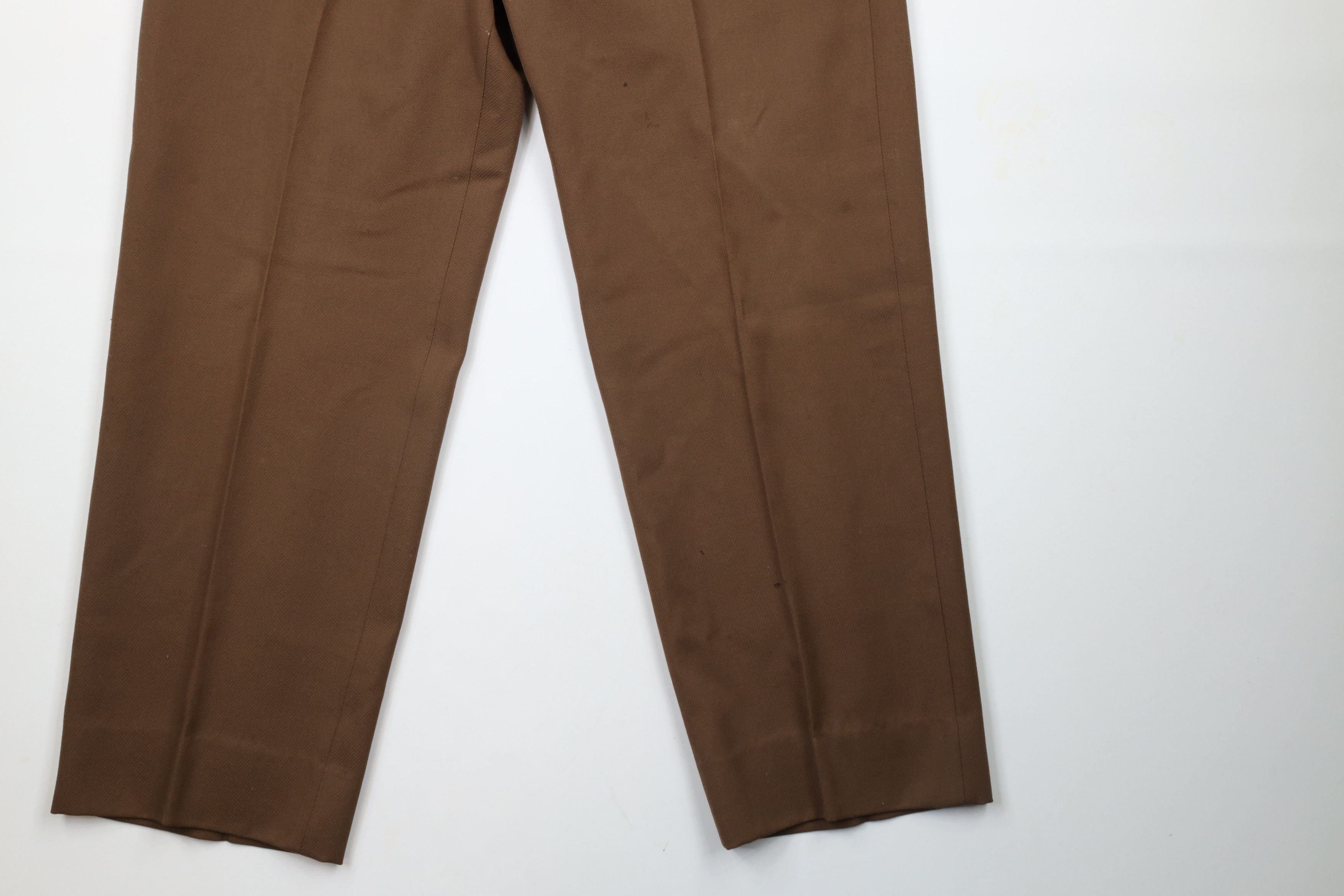 Paul Smith × Vintage Vintage 90s Paul Smith Bergdorf Goodman Wool Pants Brown Size US 36 / EU 52 - 4 Thumbnail