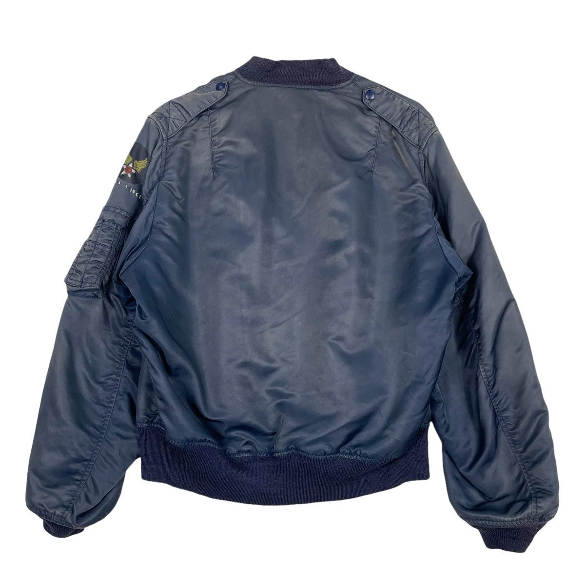Japanese Brand 💥HOUSTON INC TYPE MA1 RIOT BOMBER SUNFADED JACKET Size US L / EU 52-54 / 3 - 9 Thumbnail