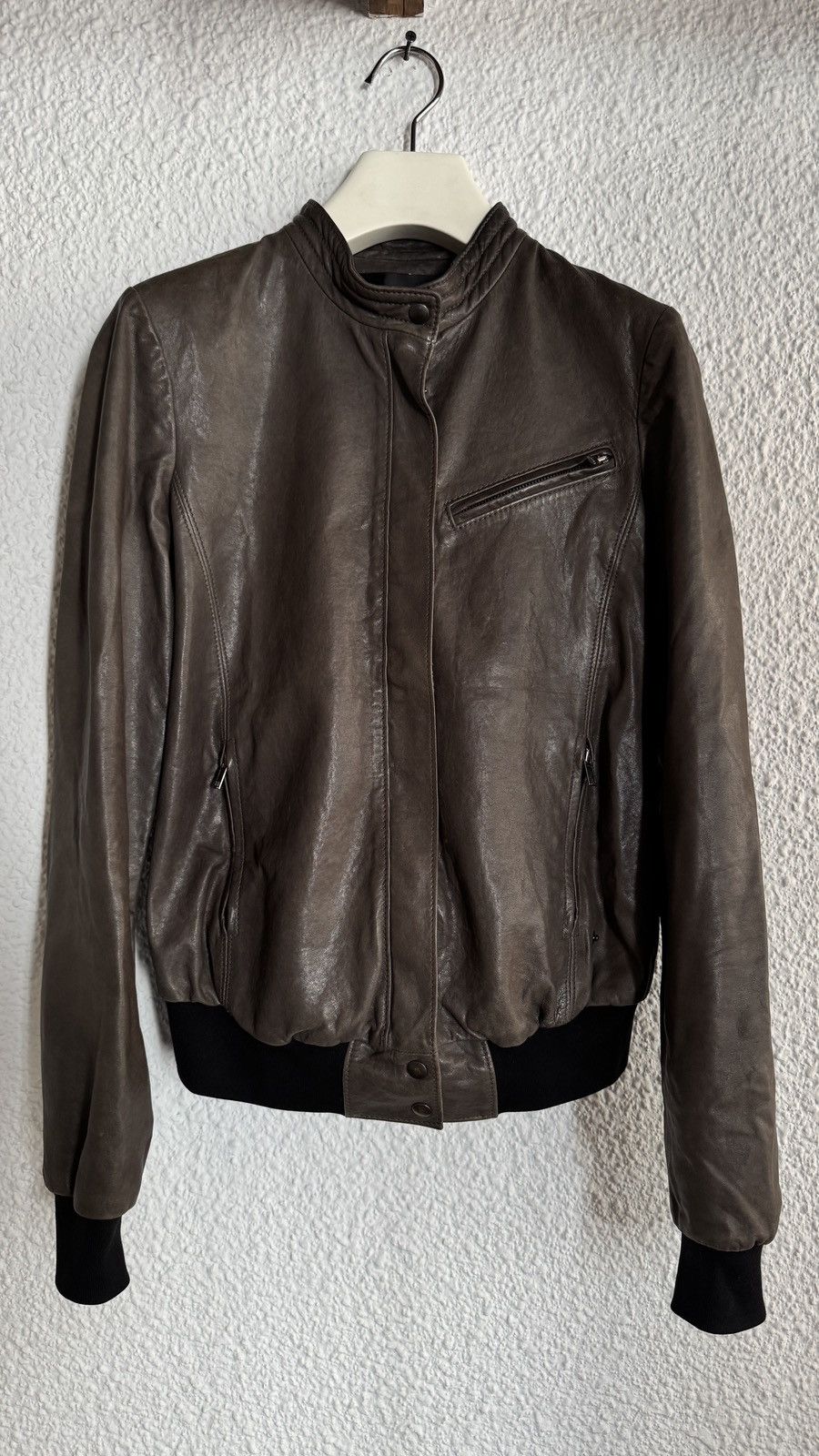 Haider Ackermann Haider Ackermann Archive Leather Bomber Size S / US 4 / IT 40 - 2 Thumbnail