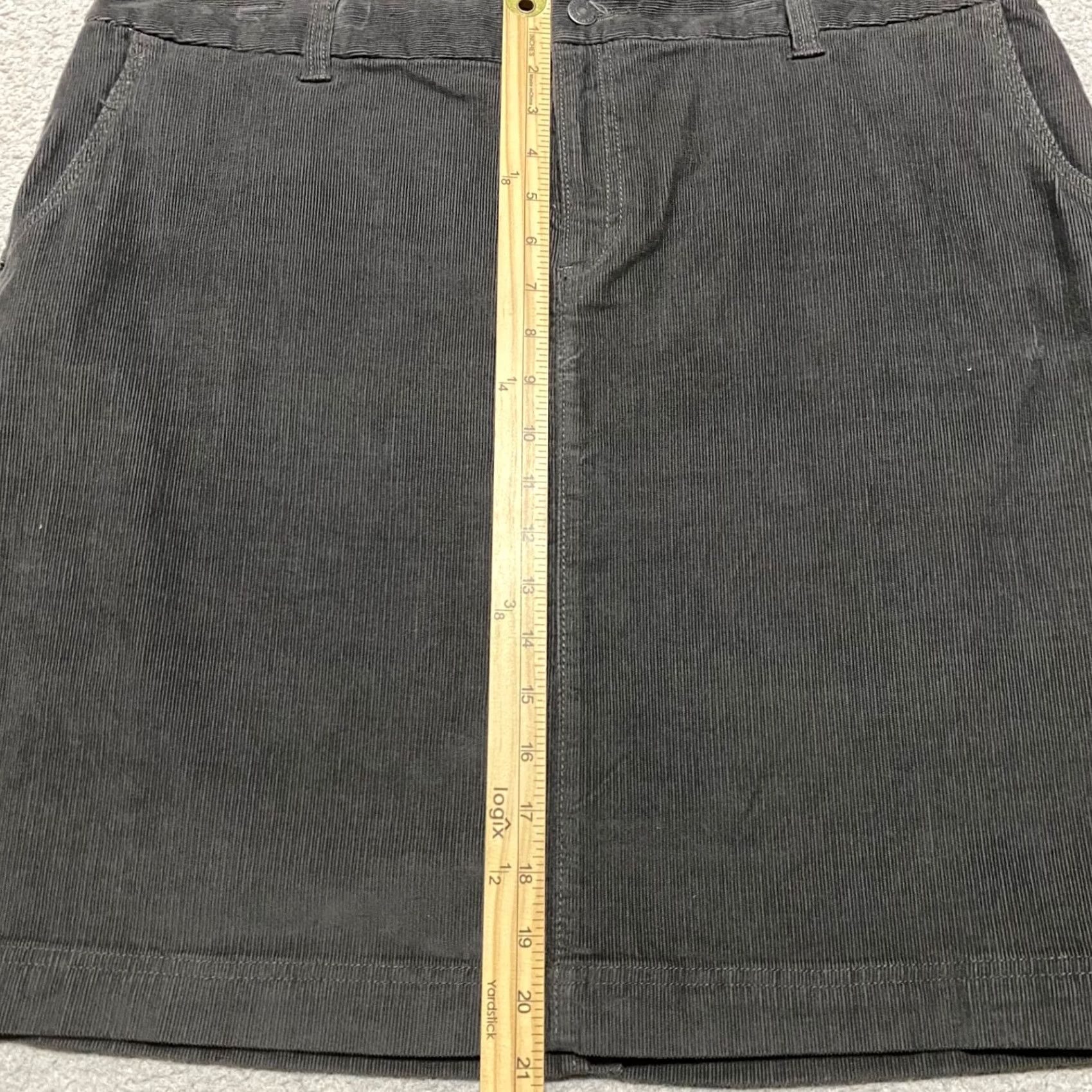 Eddie Bauer Eddie Bauer Skirt Womens 18 Plus Gray Corduroy Pencil Straight Pockets Size 40" / US 18 - 4 Thumbnail