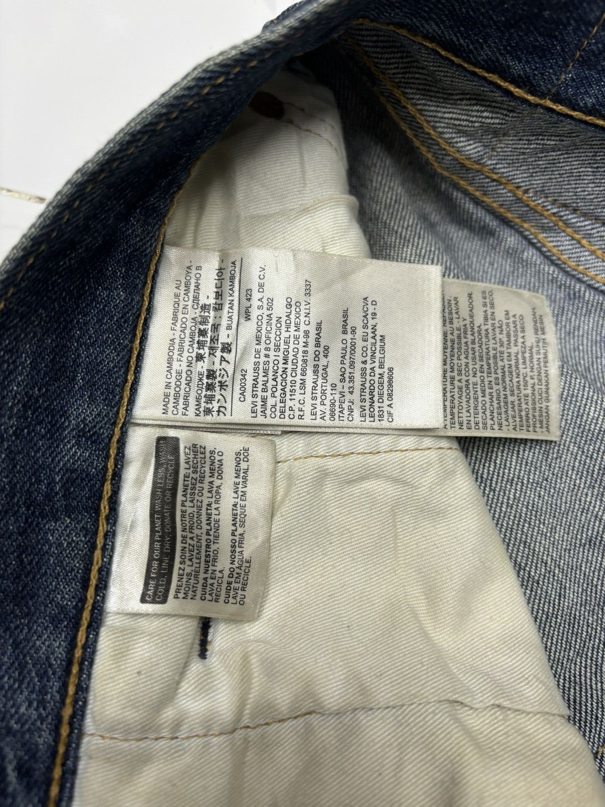 Levi's × Levi's Vintage Clothing × Vintage 🔥VINTAGE LEVIS 501 ‘93 BIG E DISTRESSED DENIM JEANS Size US 32 / EU 48 - 17 Thumbnail