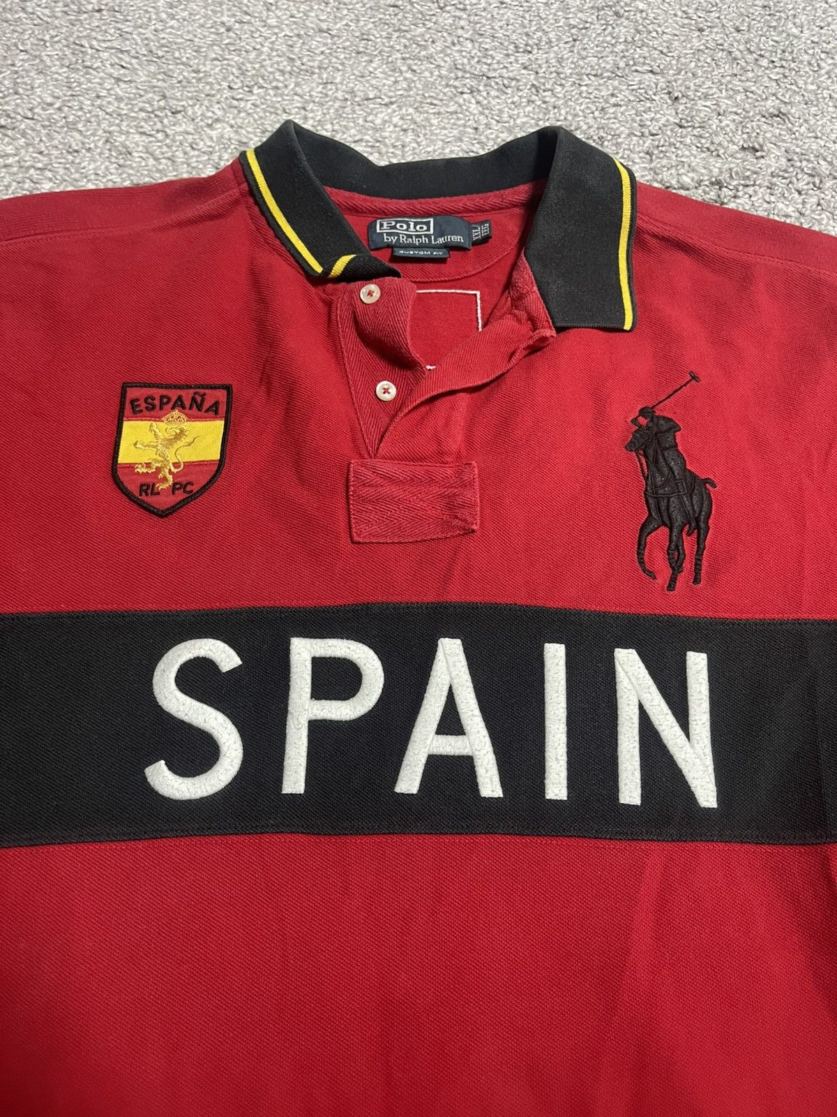 Polo Ralph Lauren × Vintage POLO RALPH LAUREN VINTAGE SPAIN RUGBY #10 BIG LOGO SIZE XL Size US XL / EU 56 / 4 - 5 Thumbnail