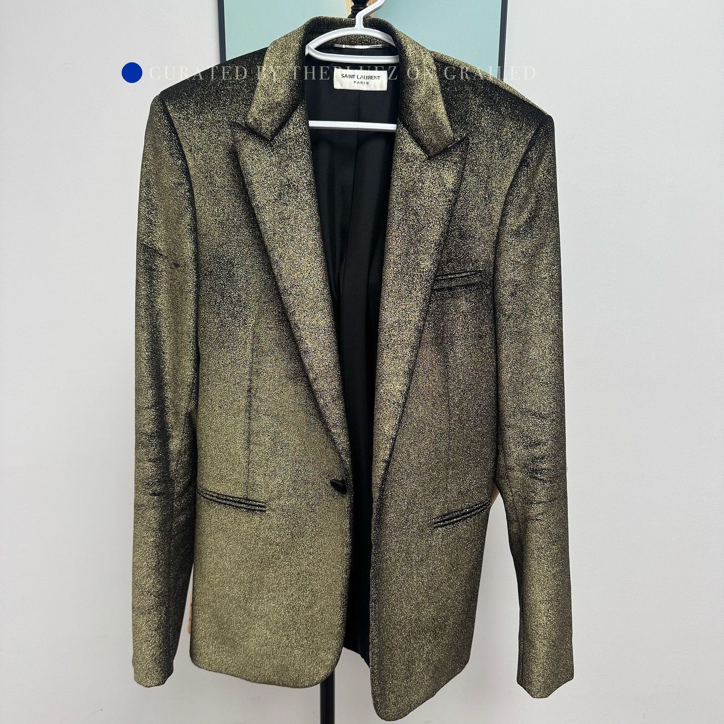 Saint Laurent Paris Stunning Gold Blazer in Excellent Condition Size US M / EU 48-50 / 2 - 1 Thumbnail
