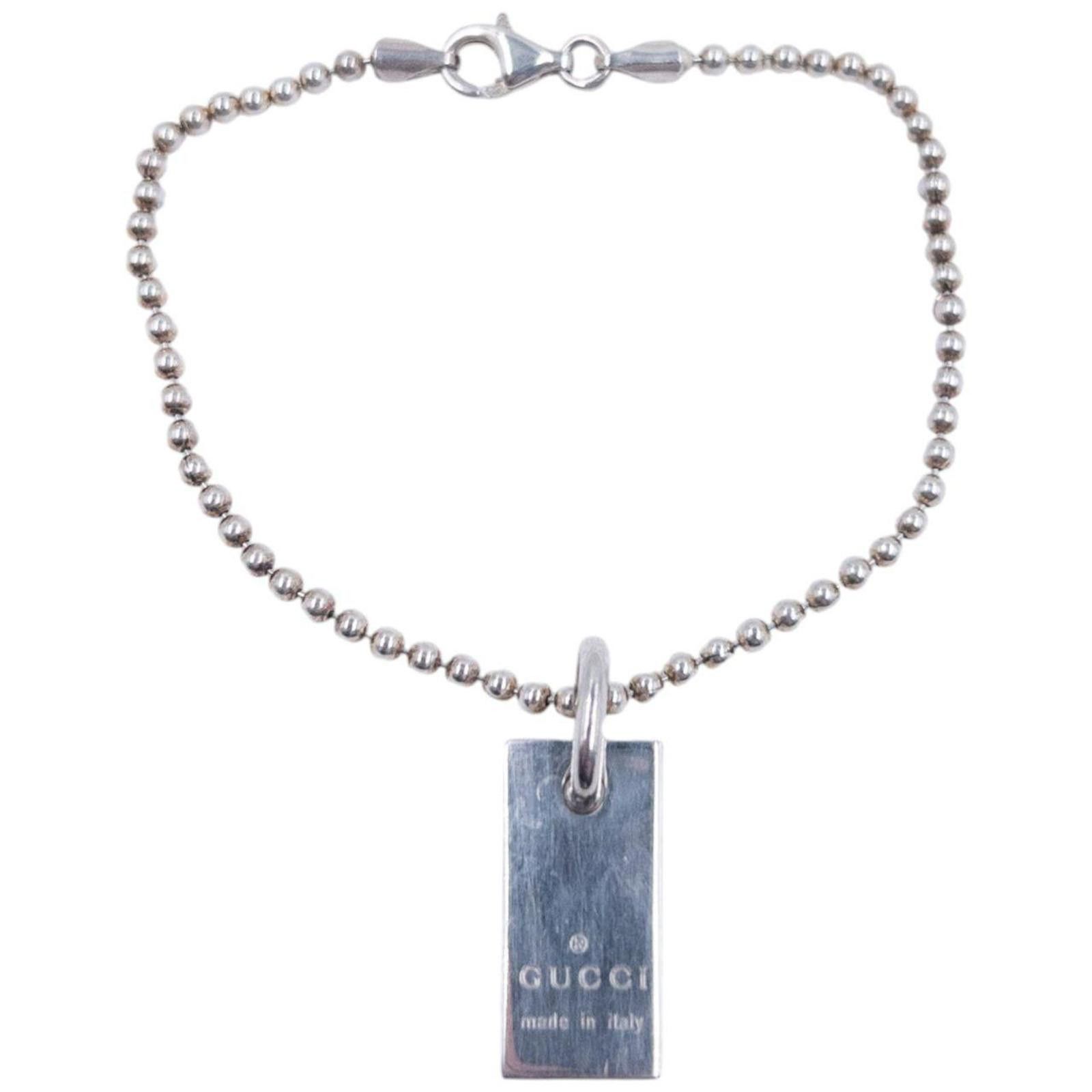 Gucci Vintage 2000s Gucci Silver Pendent Anklet Size ONE SIZE - 1 Thumbnail