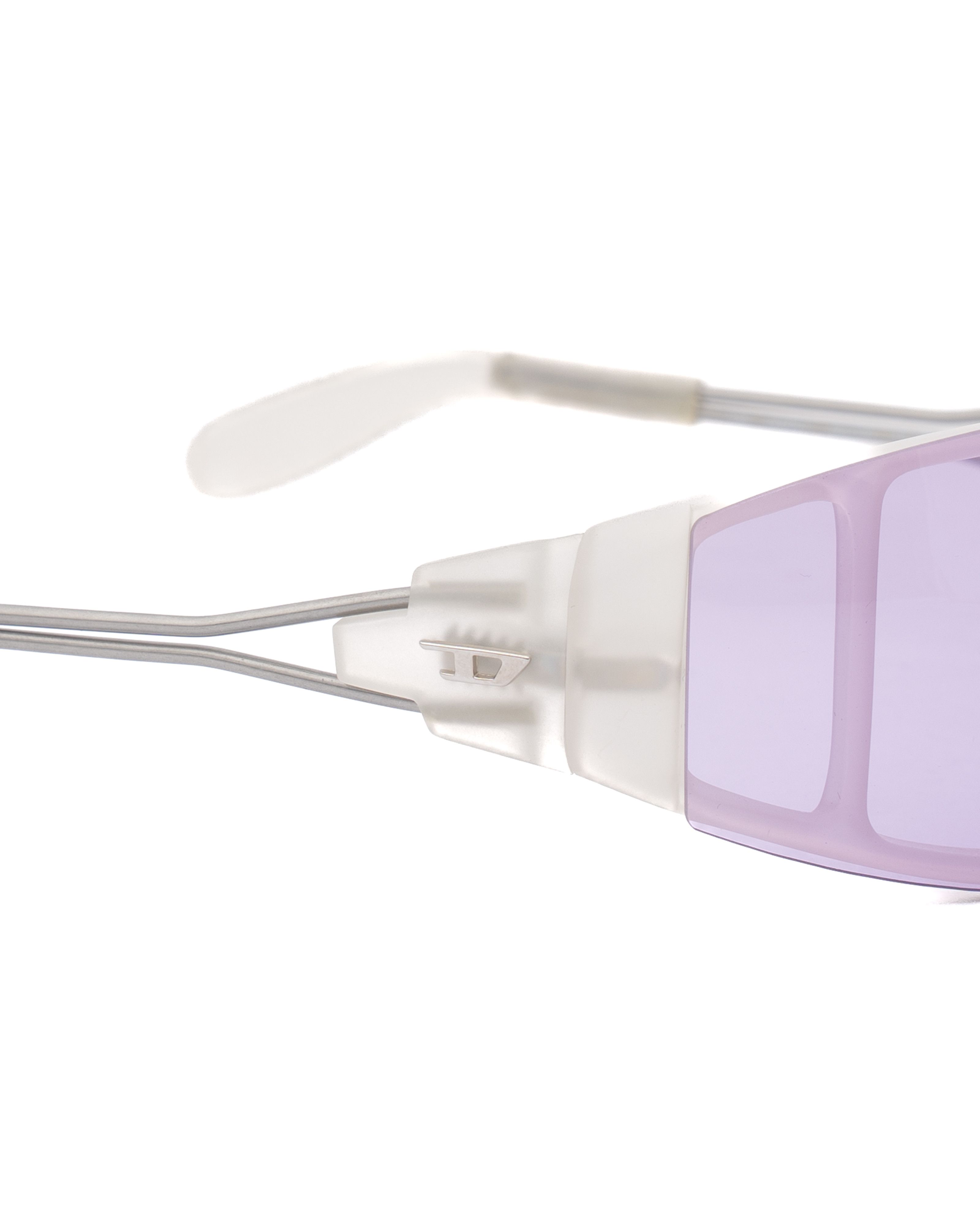 Diesel Diesel '90s Purple Plastic Rimless Sport Sunglasses Size ONE SIZE - 3 Thumbnail