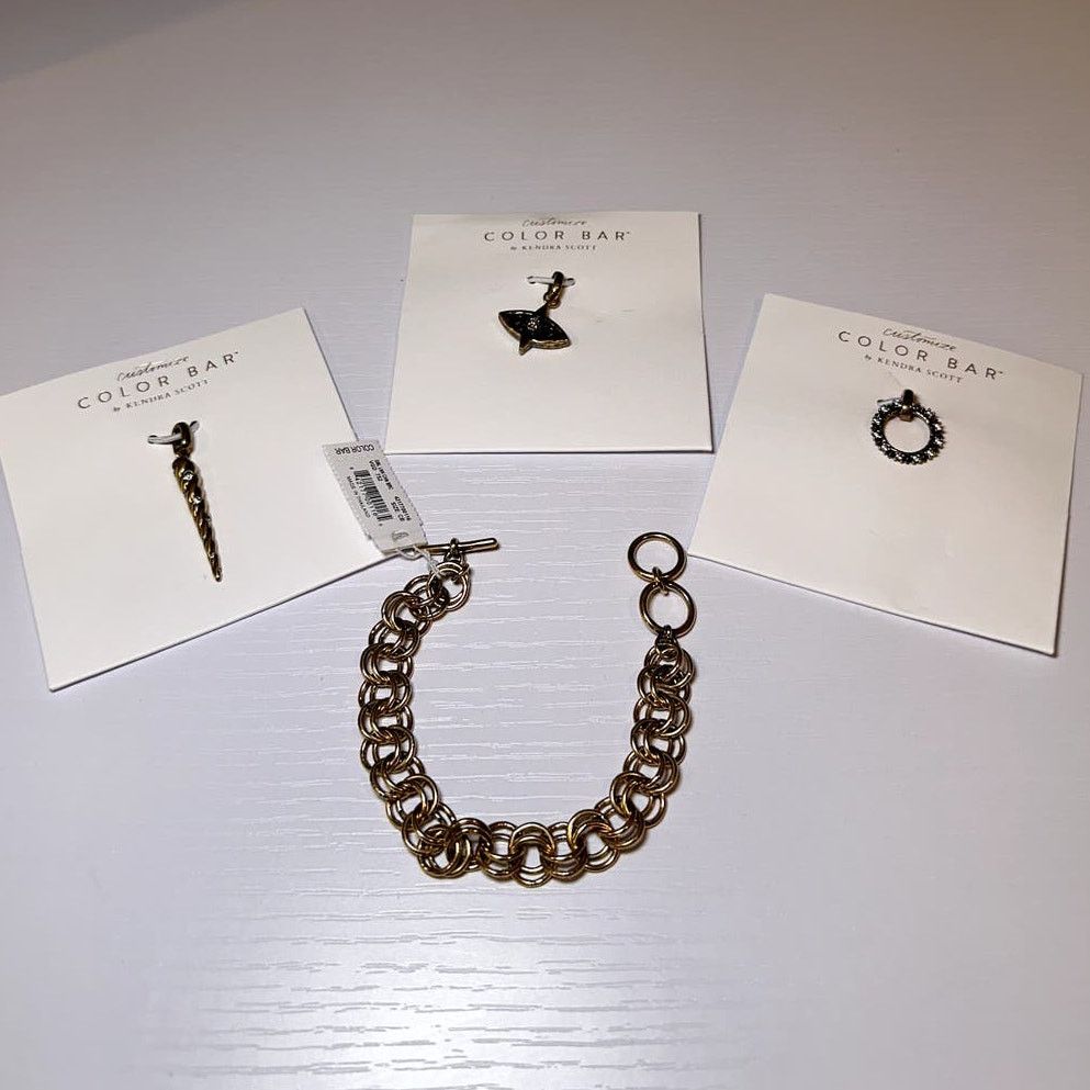 Kendra Scott Kendra Scott Evil Eye Double Link Bracelet with Charms Size ONE SIZE - 2 Thumbnail