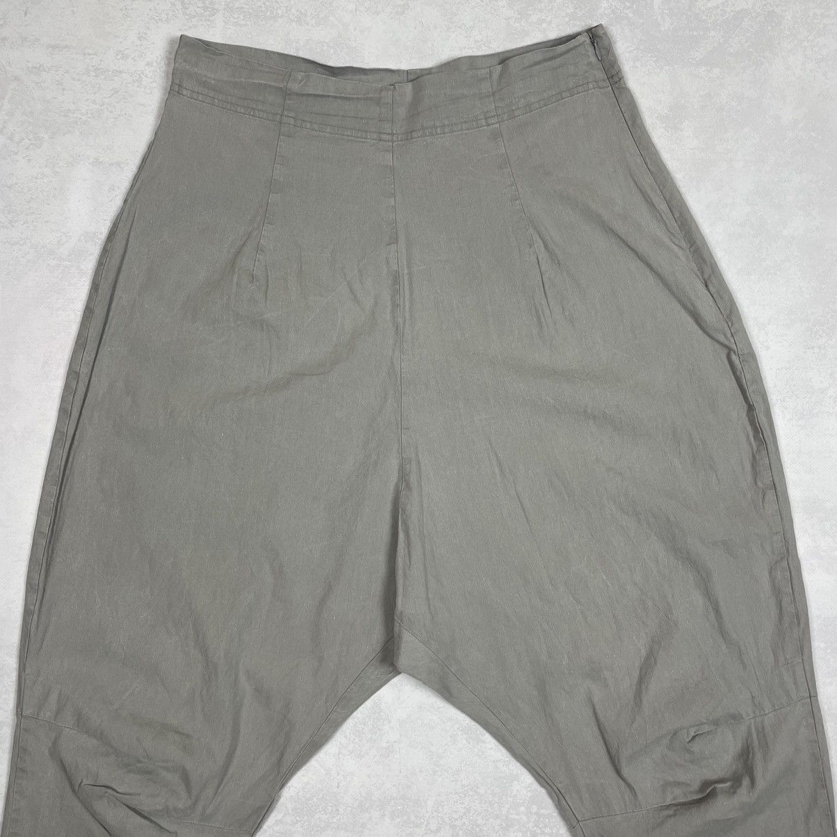 Rundholz Rundholz Black Label Linen Low Crotch Harem Cropped Pants Size 28" / US 6 / IT 42 - 13 Thumbnail
