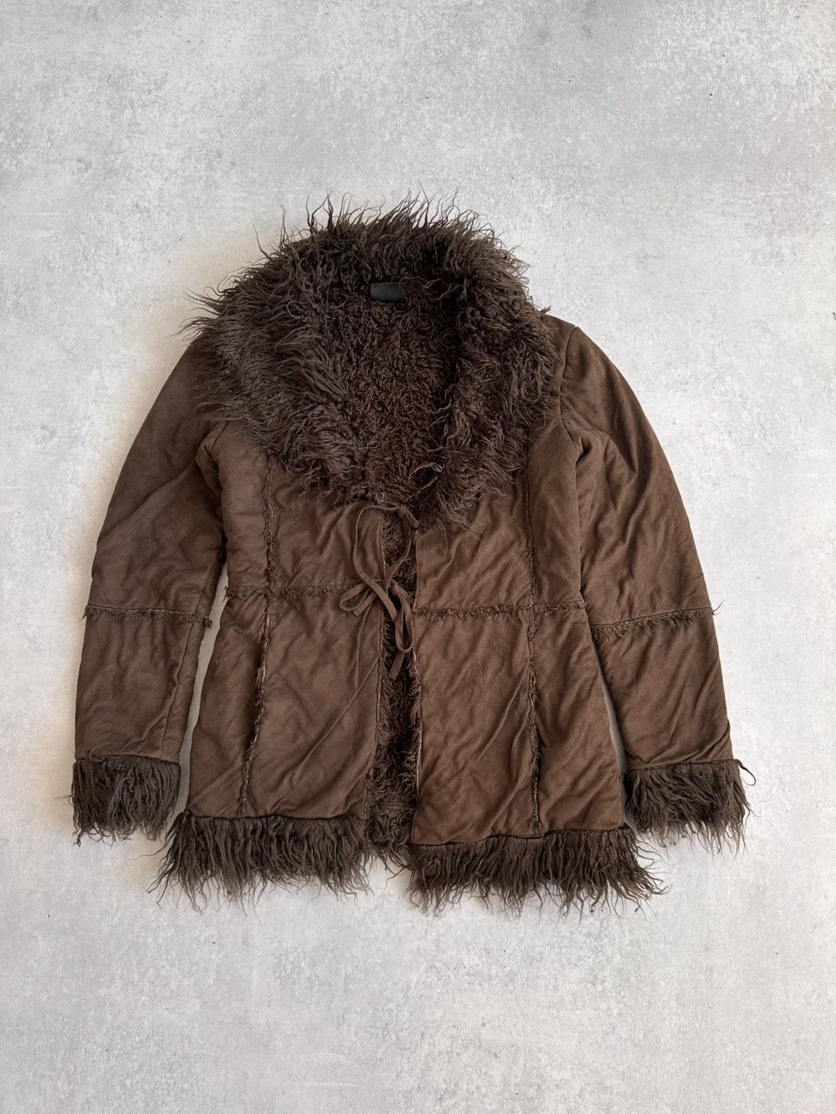 If Six Was Nine Avant-Garde Vintage Faux Fur Fuzzy Y2K Women’s Jacket Size M / US 6-8 / IT 42-44 - 1 Thumbnail
