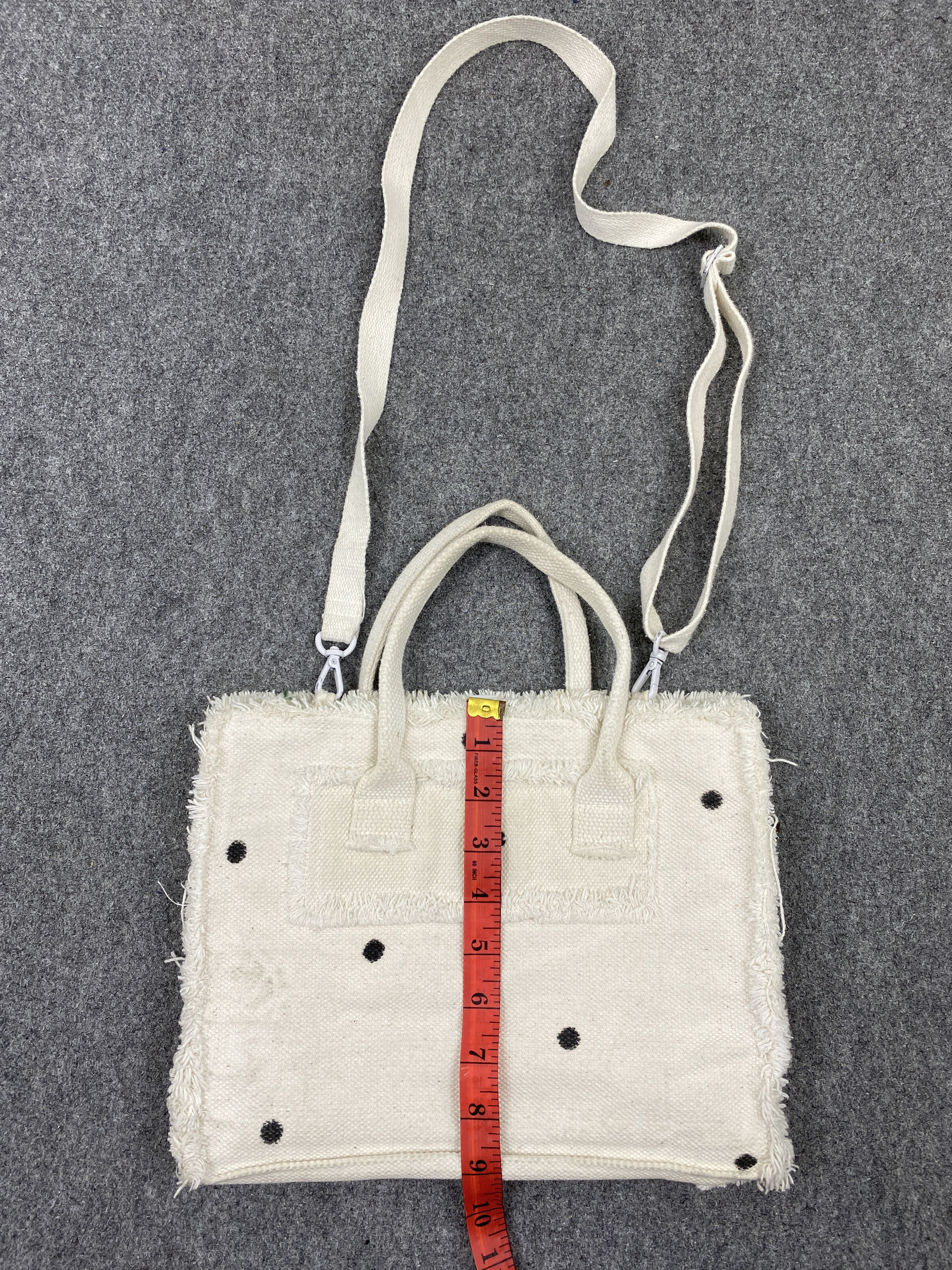 Japanese Brand Vintage Japanese Brand Polka Dot Handbag BG0186 Size ONE SIZE - 6 Thumbnail