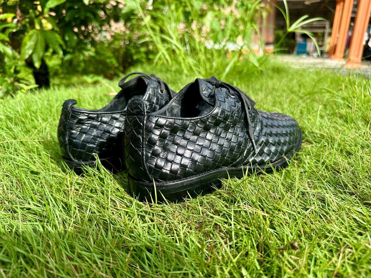 Bottega Veneta Authentic Bottega Veneta Intrecciato Nero Derby Oxford Size US 8 / EU 41 - 4 Thumbnail