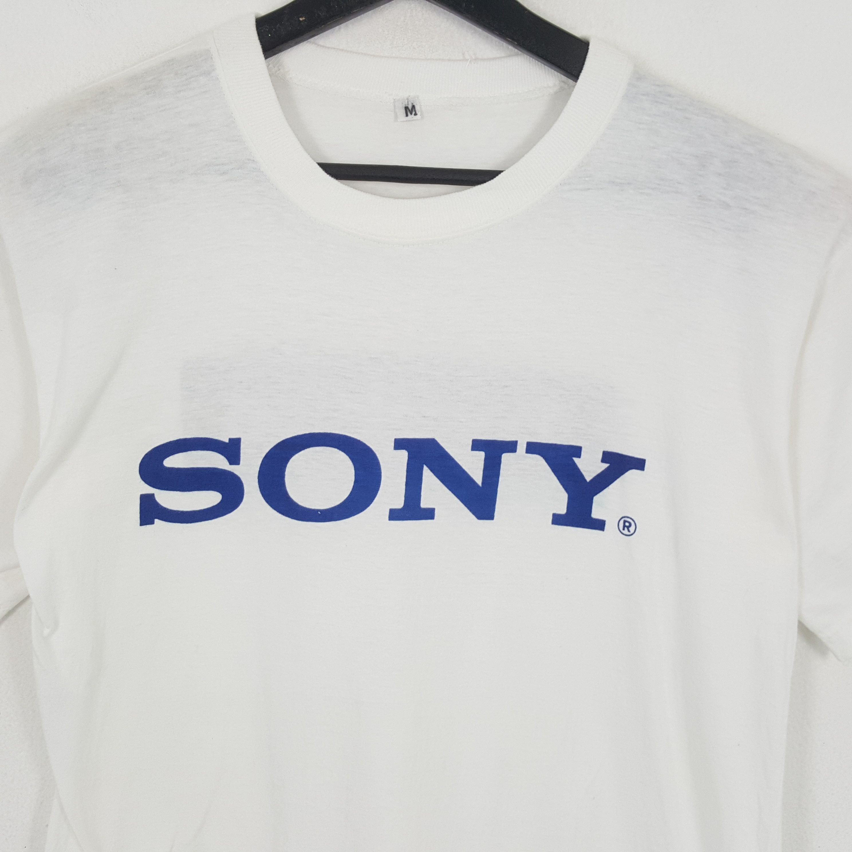 Sony × Vintage SONY TRINITRON Center Spellout Design Tshirt Size US M / EU 48-50 / 2 - 2 Thumbnail
