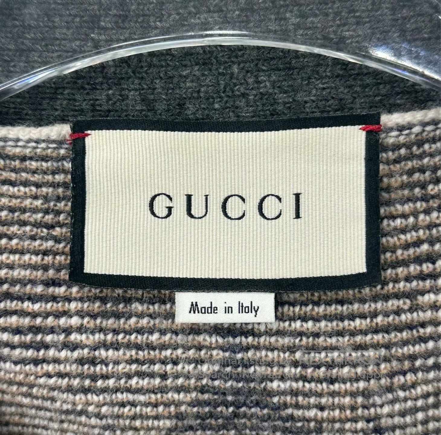 Gucci Guicci Gray and Black Diamond Full-Print Pony Logo Open Ca Size US S / EU 44-46 / 1 - 3 Thumbnail